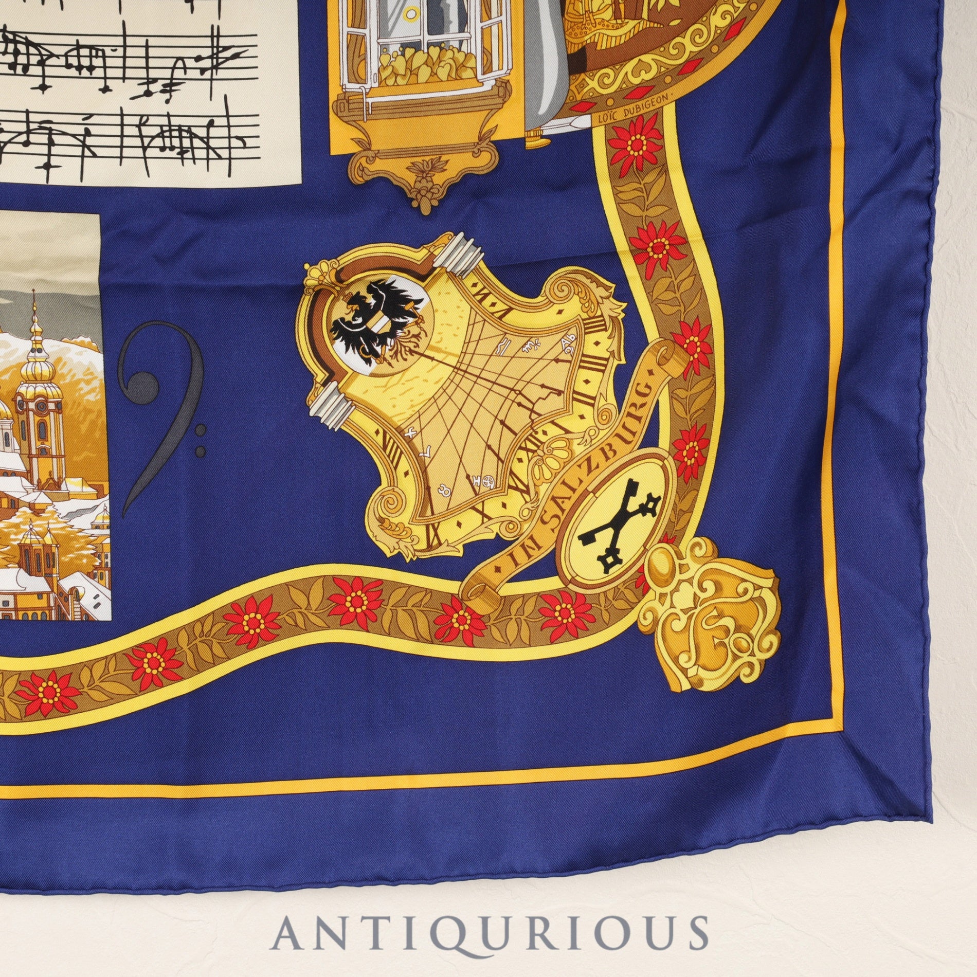 Hermès Carré 90 Scarf, 100% Silk, Salzburg