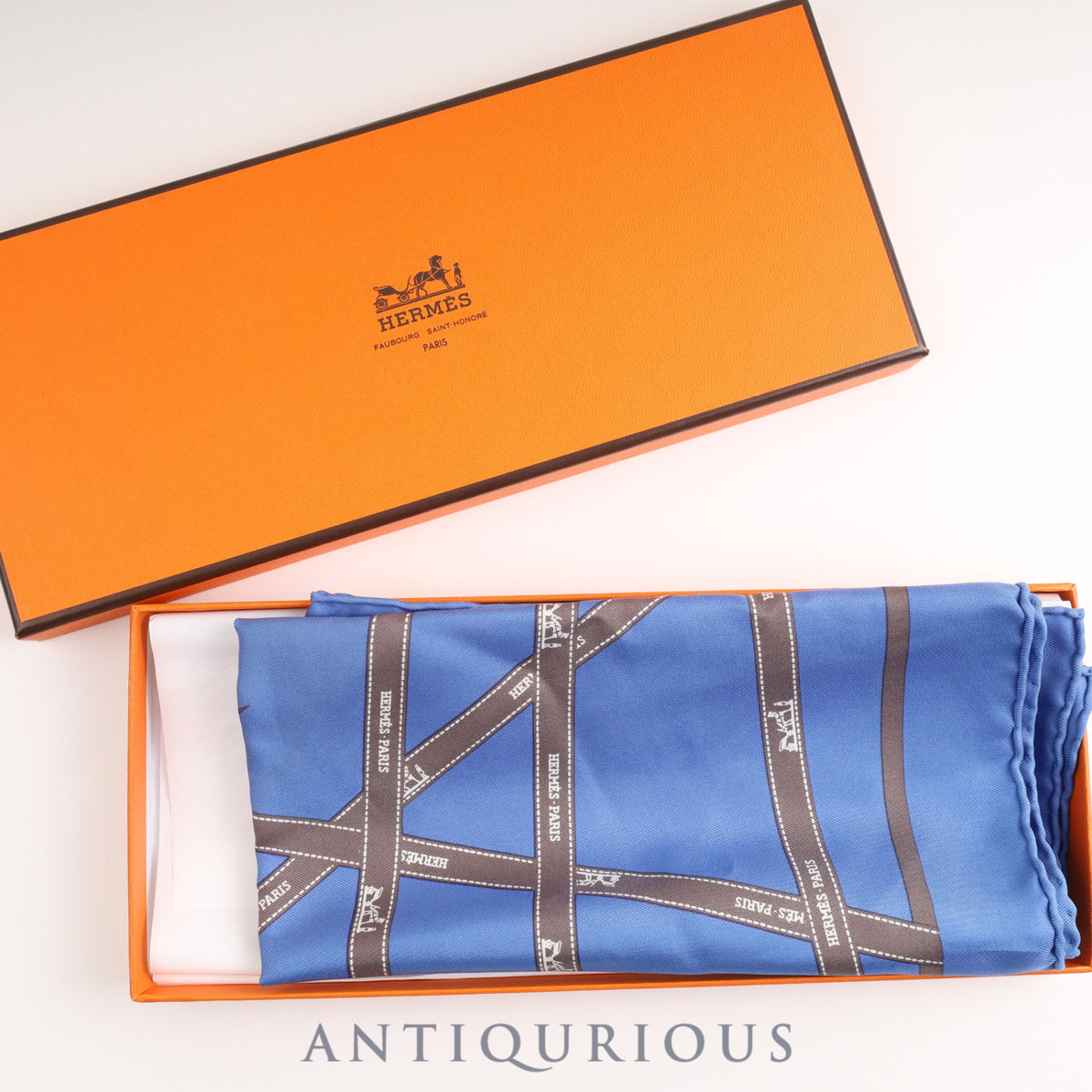 Hermes Scarf Carre 45 BOLDUC AU CARRE SILK 100% Box | 東京銀座の
