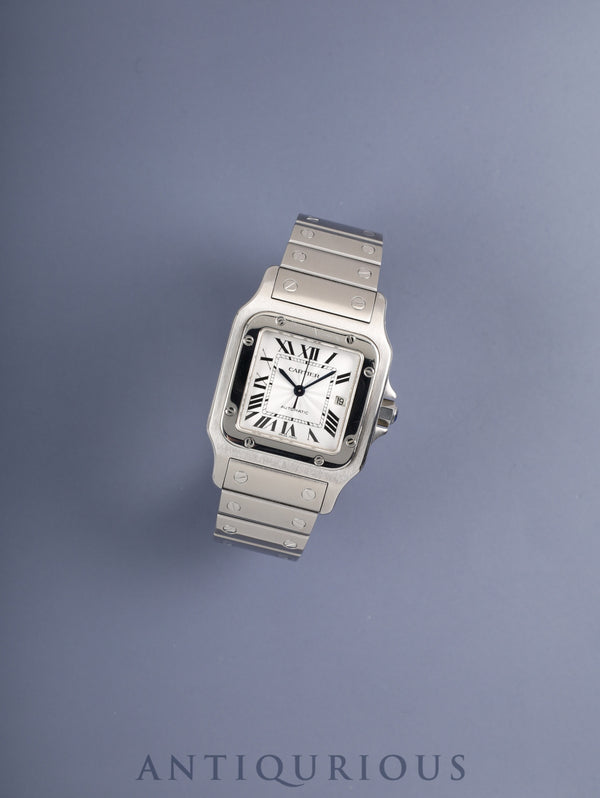 カルティエ サントス ガルベ LM W20055D6 / 2319 自動巻き SS SS シルバーギョーシェ文字盤(SWISS MADE表記) オーバーホール済み