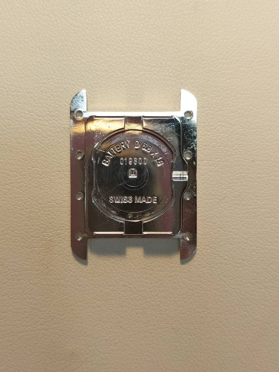 カルティエ マストタンク MM 2416 クォーツ Cal.057 SV925 純正革ベルト(使用感あり) 純正Dバックル(SS) ピンクローマン文字盤 クリスマス限定 オーバーホール済み