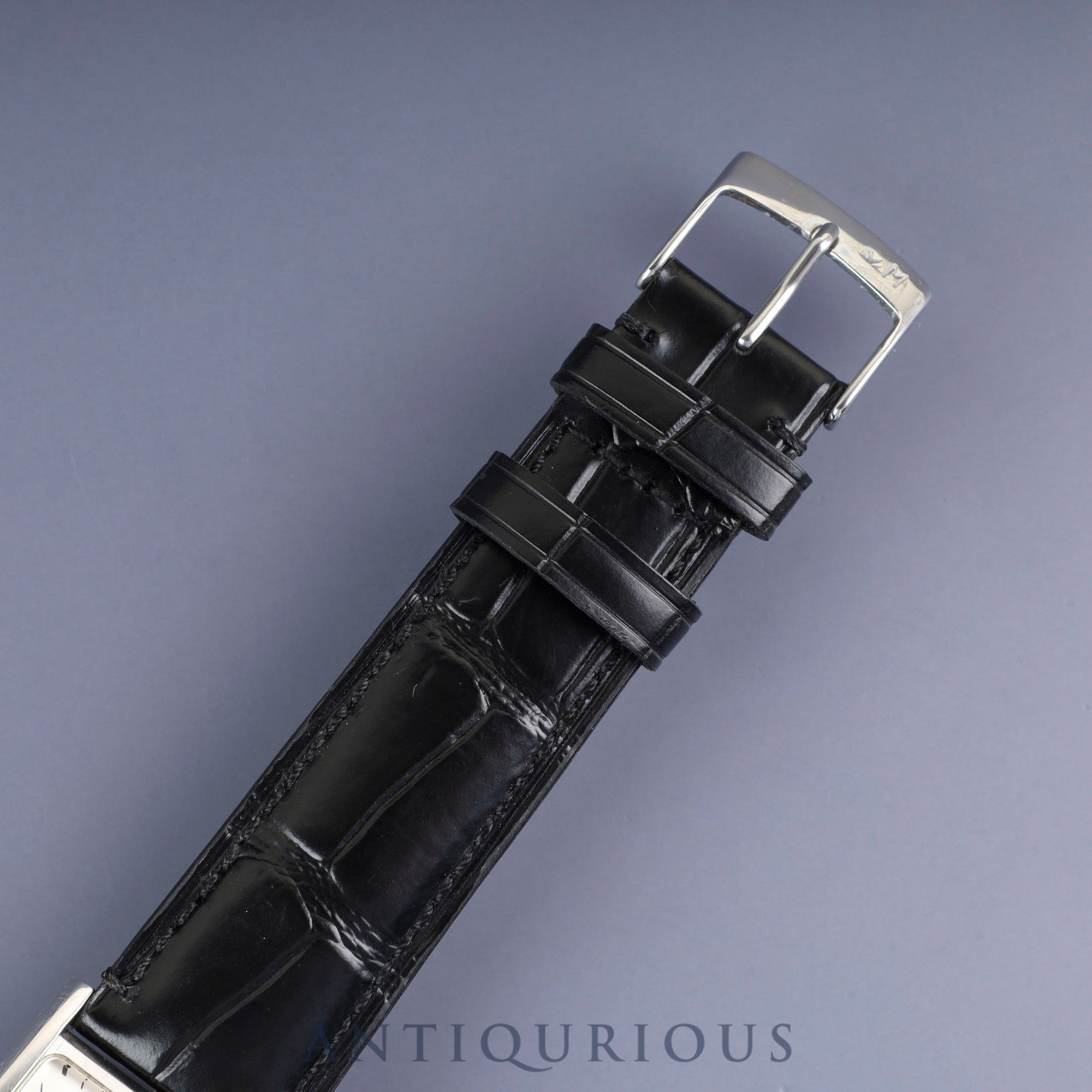 Tiffany East West 37447102 Quartz SS Leather Third party buckle (SS) Silver Arabic dial Box Warranty (2017) Overhauled