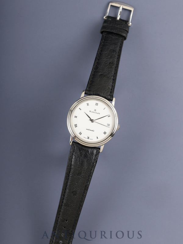 ブランパン ヴィルレ ウルトラスリム 自動巻き Cal.1195 SS 純正革ベルト 純正ピンバックル(SS)ホワイトローマン文字盤 オーバーホール済み