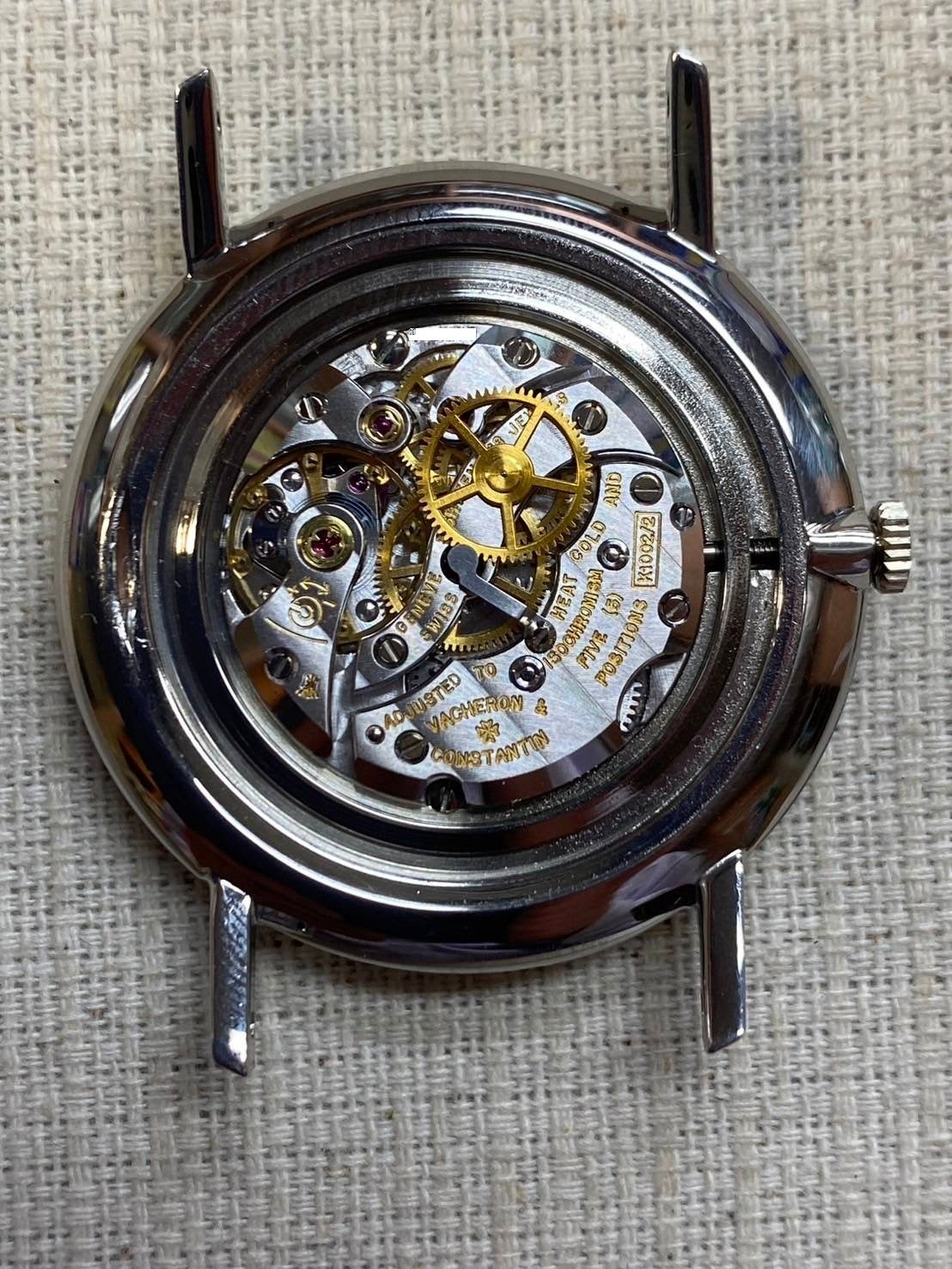 Vacheron Constantin Round 6563 Manual Winding Cal.K1002/2 SS Leather Silver Dial 35.0mm