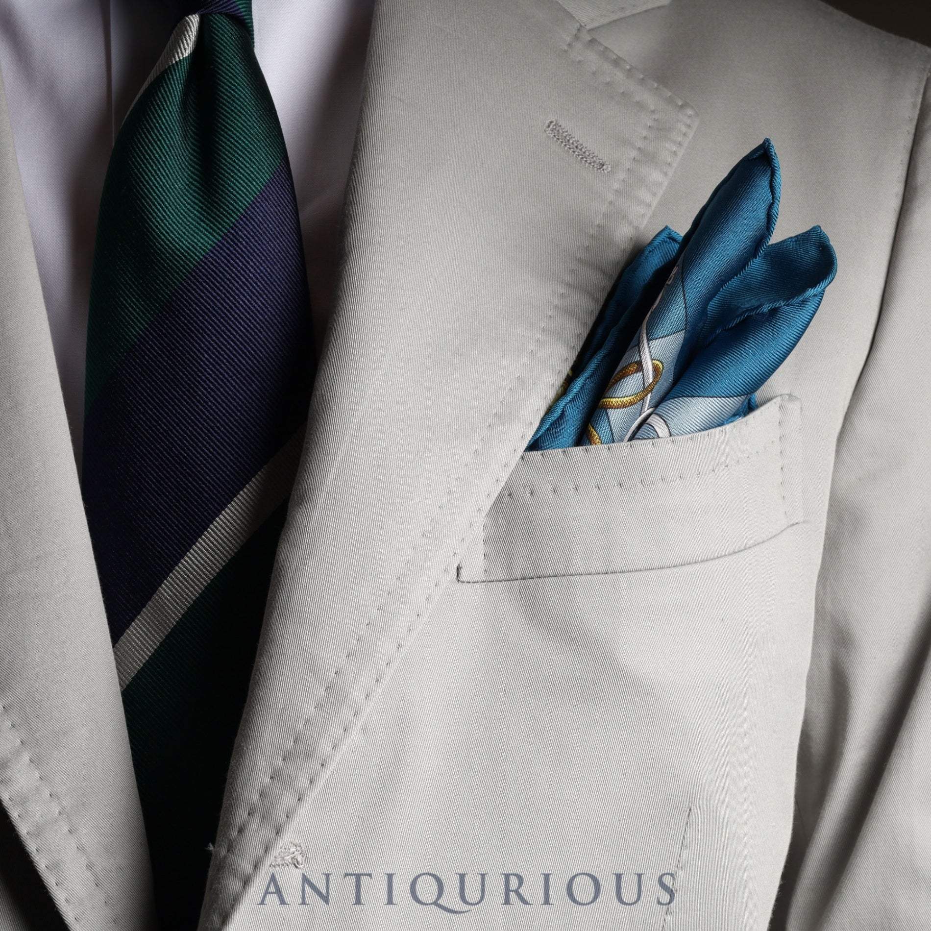 エルメス スカーフ カレ45 CLIQUETIS SILK100% 袋
