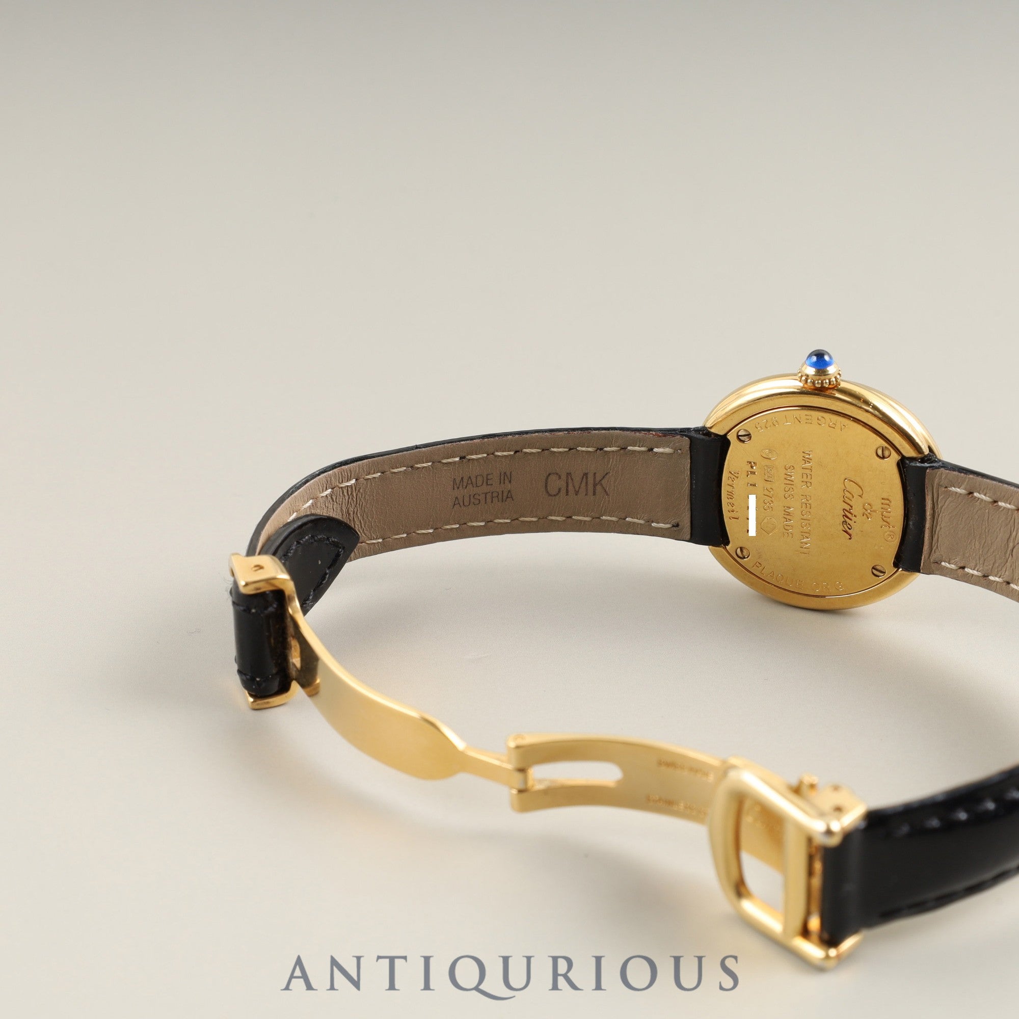 カルティエ マストトリニティ 2735 クォーツ Cal.157.06 SV925 純正革ベルト 純正Dバックル(GP) シルバーローマン文字盤 オーバーホール済み