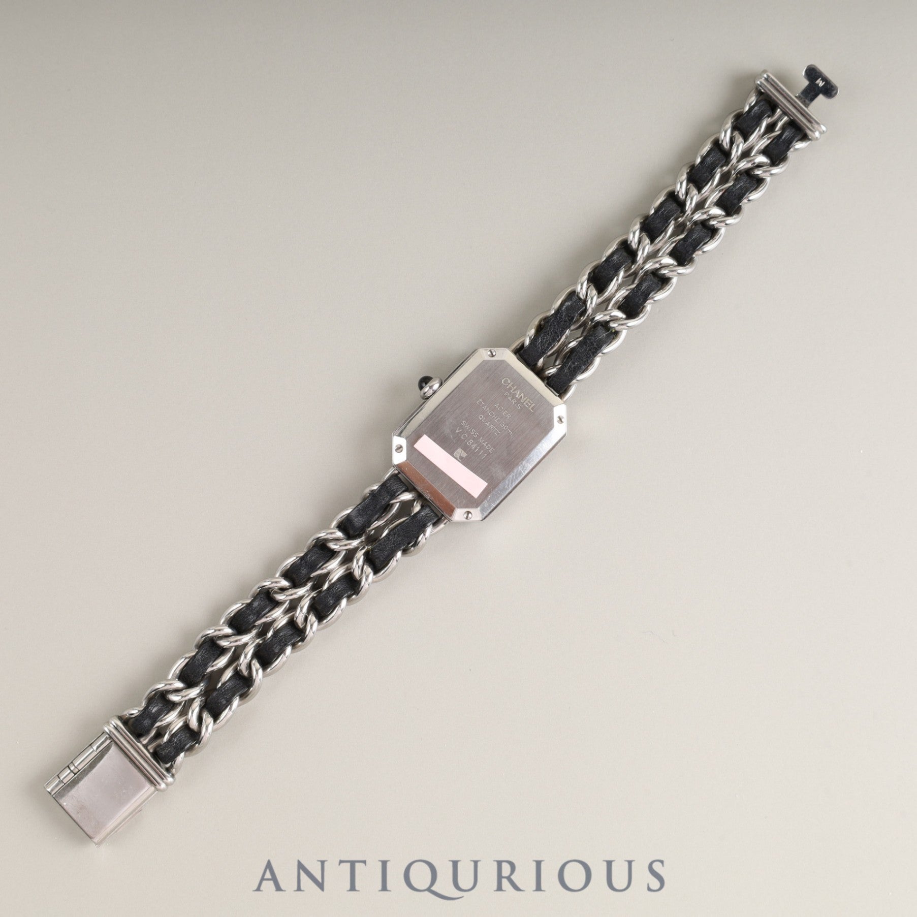 Chanel Premiere M H0001 Quartz Cal.976.001 SS SS/Leather Black Dial Box Overhauled