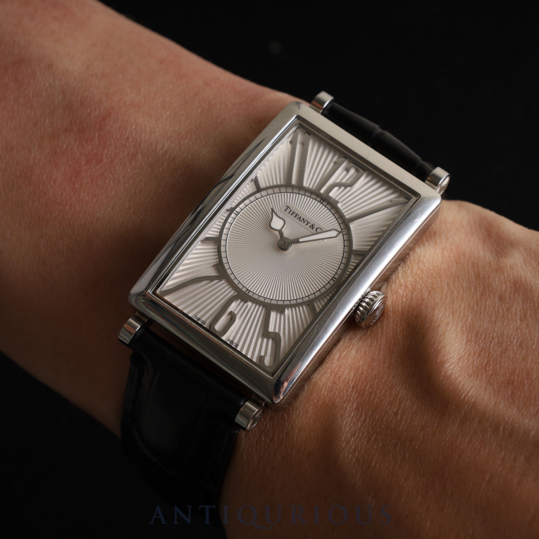 Tiffany Gallery Z3002.10.10A21A68A Quartz Cal.976.001 SS Leather Genuine Buckle (SS) Silver Dial Overhauled