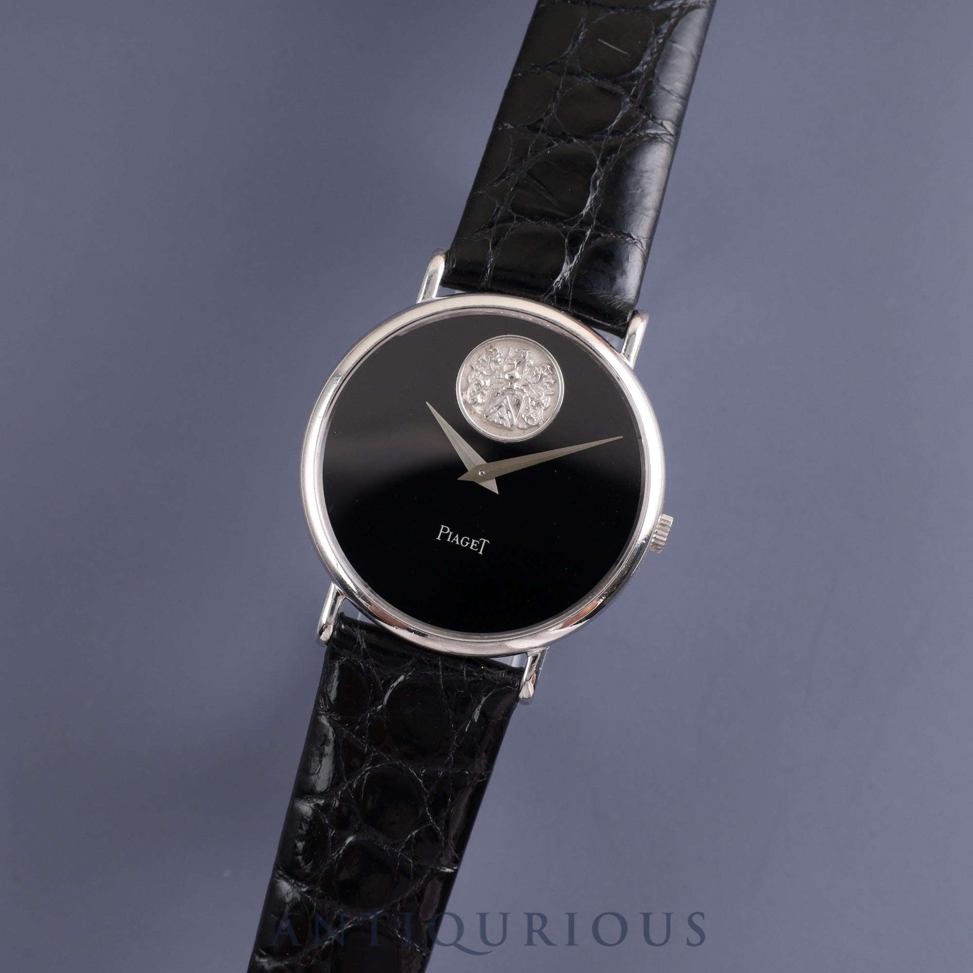 ピアジェ ラウンド 9025 手巻き Cal.9P2 WG 革 純正尾錠（750  