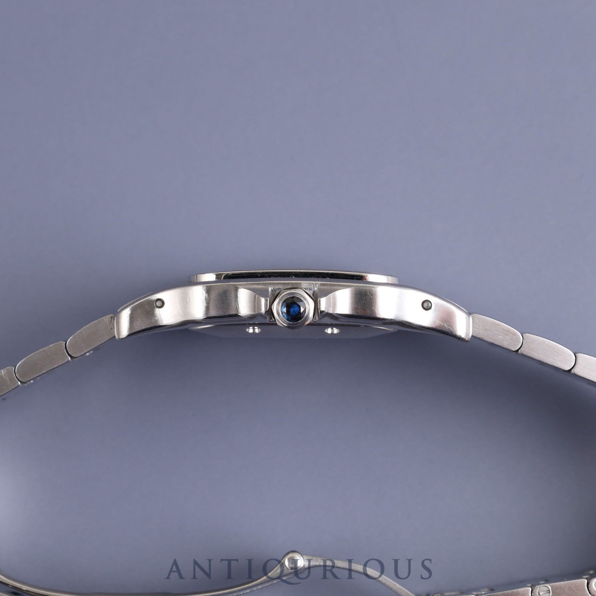 カルティエ サントス ガルベ LM 2319 自動巻き SS SS ギョーシェシルバーローマン文字盤 オーバーホール済み