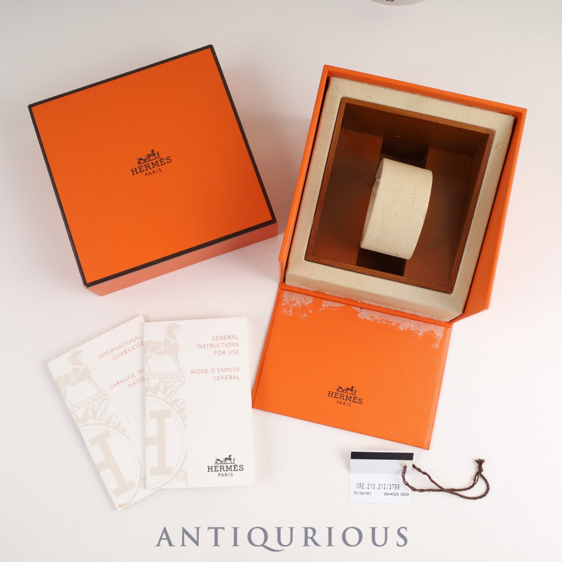 エルメス クロアジュール CR2.210 クォーツ Cal.976.001 SS SS ホワイトシェル文字盤 箱 冊子 保証書 タグ オーバーホール済み