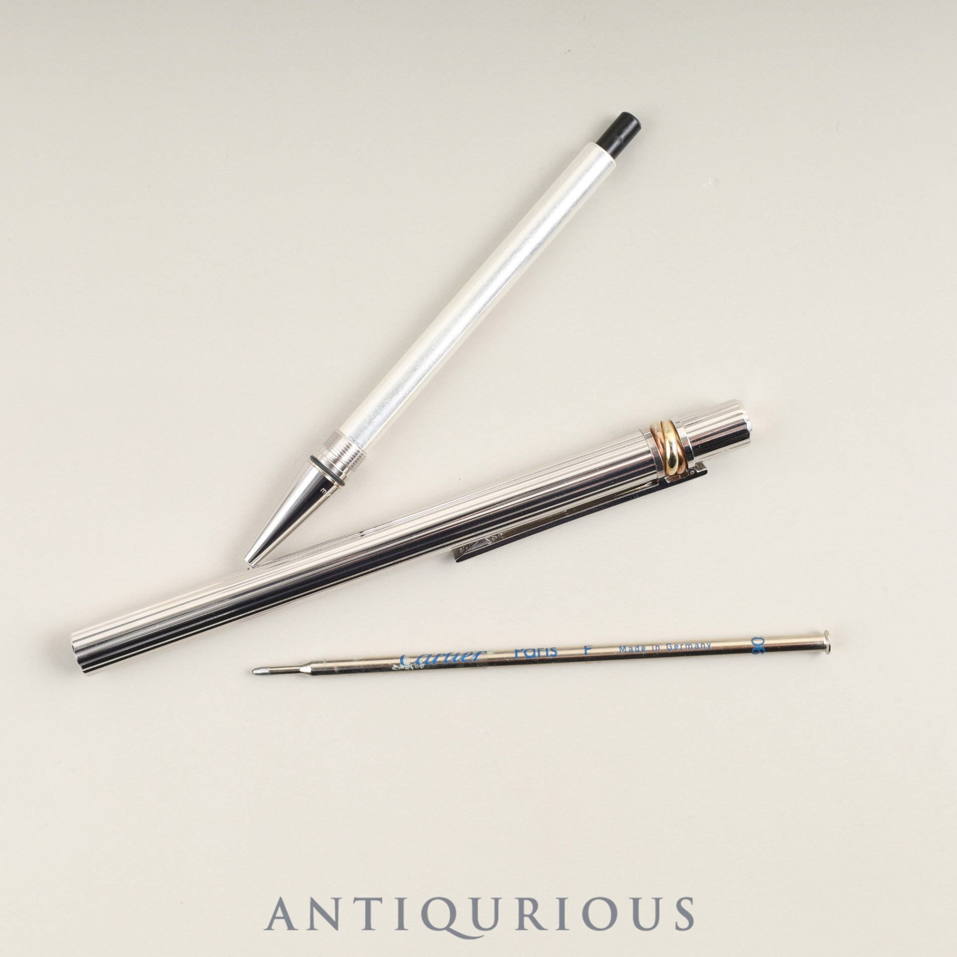 カルティエ トリニティ ボールペン GP×SS ツイスト式 箱 冊子 保証書 未使用純正リフィル(ブラック・M)