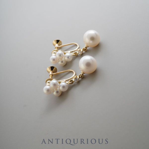 ミキモト イヤリング パール ダイヤ