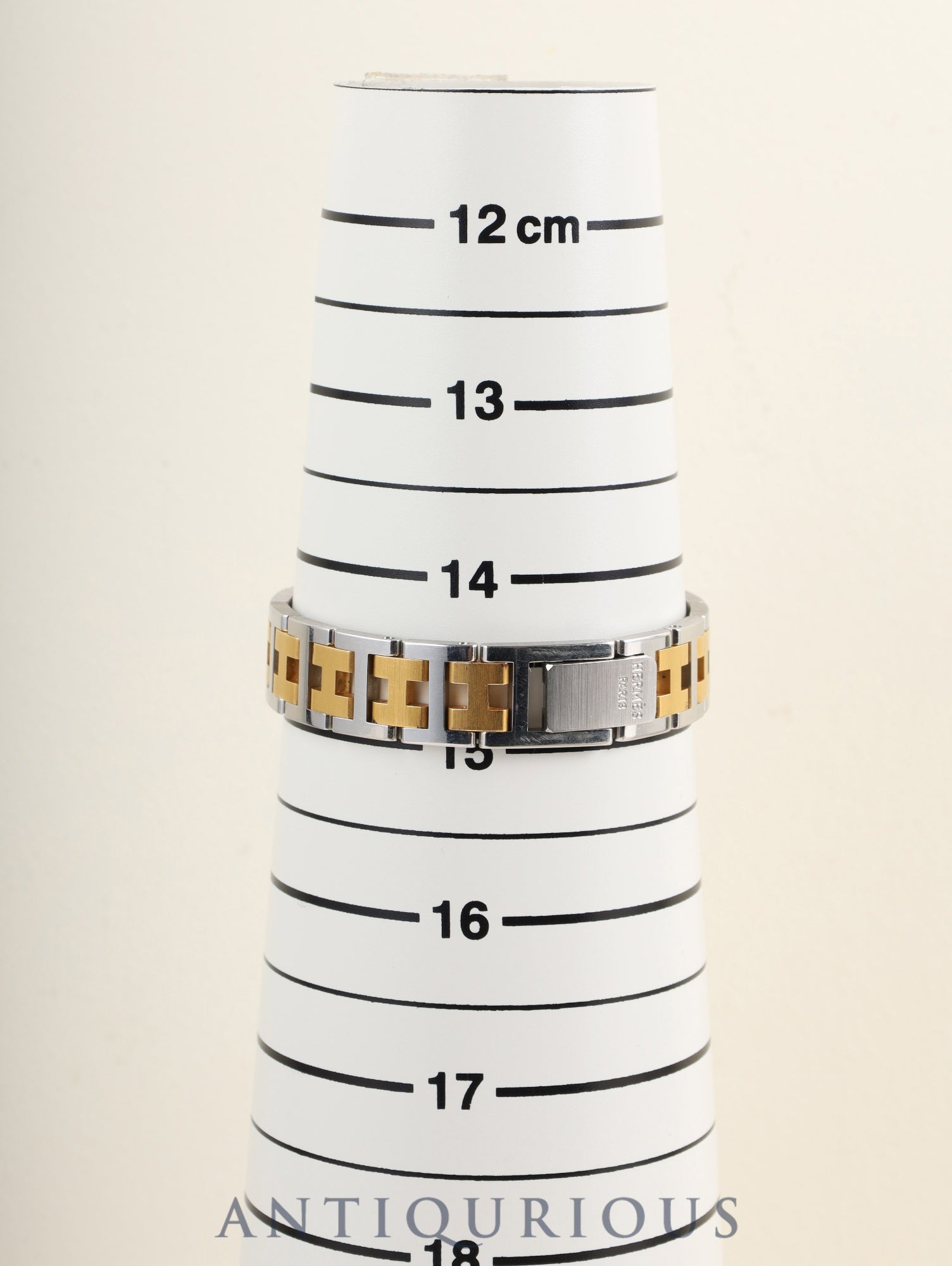 エルメス ラリー クォーツ Cal.976.001 SS/GP SS/GP ホワイト文字盤 オーバーホール済み