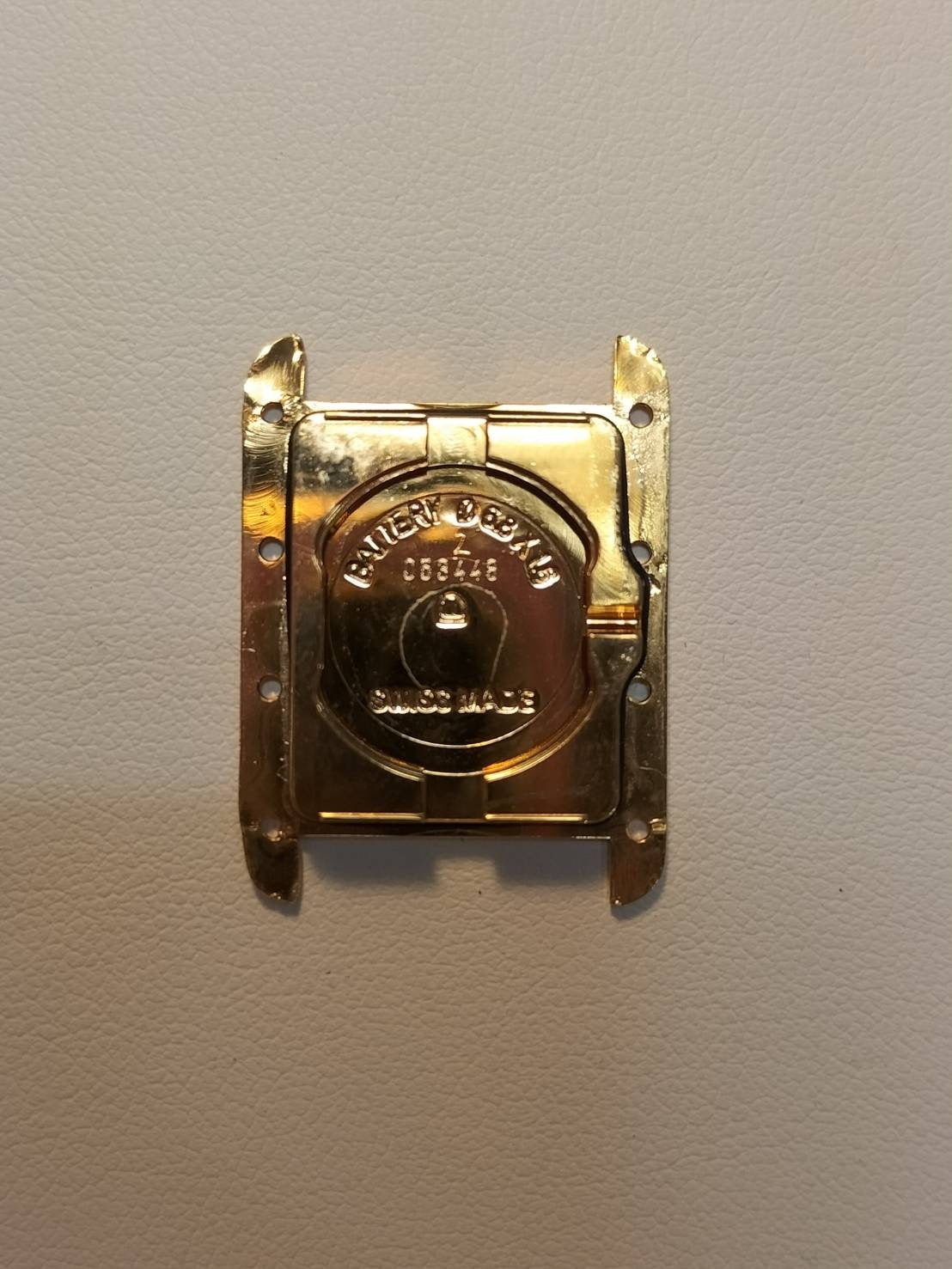 Cartier Must Tank MM 2415 Quartz Cal.057 SV925 Leather Genuine D Buckle (GP) Ivory Roman Dial Overhauled and Finished to Like New
