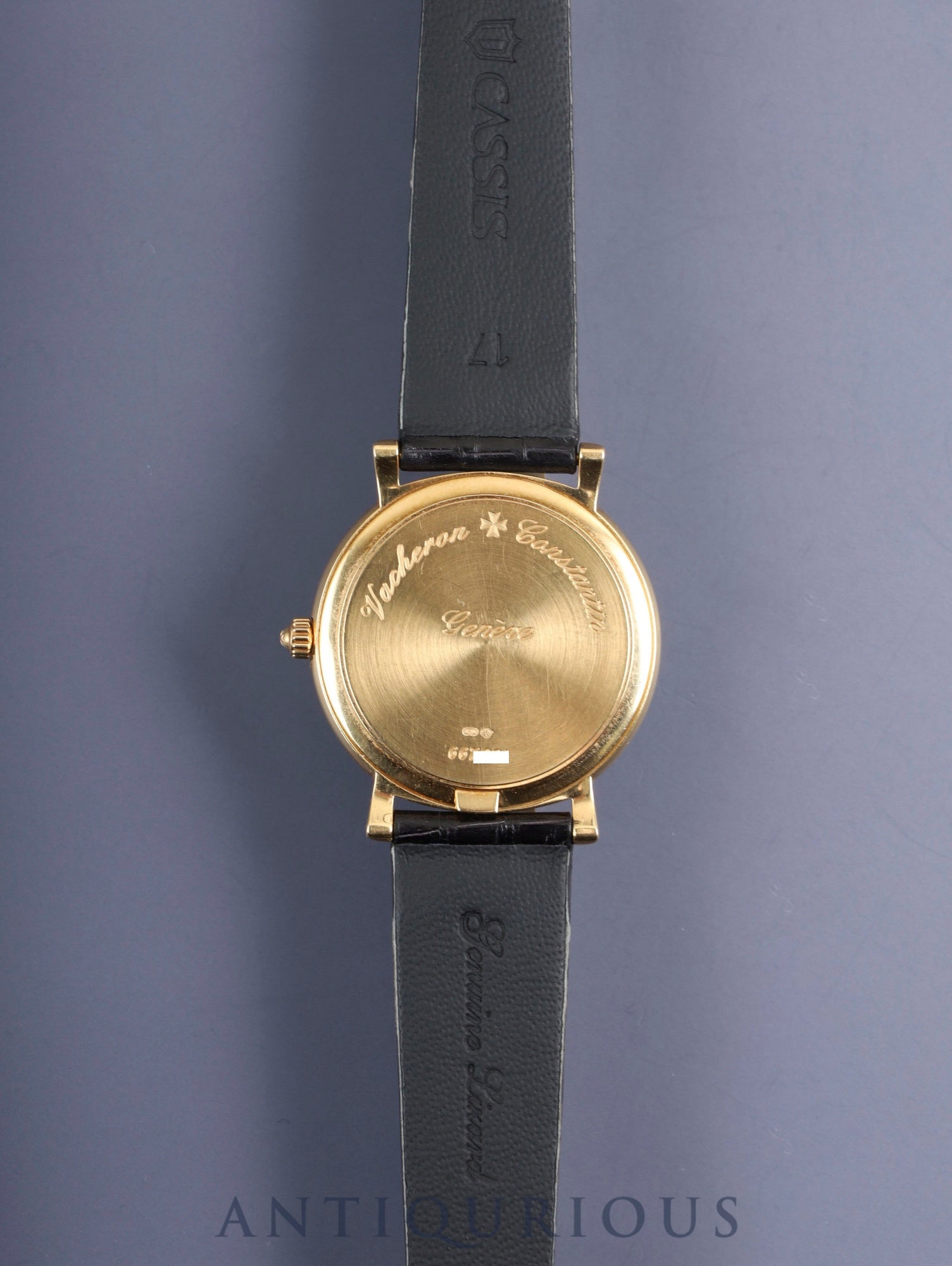 Vacheron Constantin Lille 92060 / 000J-4 Manual Winding Caliber 1014/2 750 Leather Strap with Genuine Buckle (750) Silver Roman Dial Case Warranty Card Overhauled