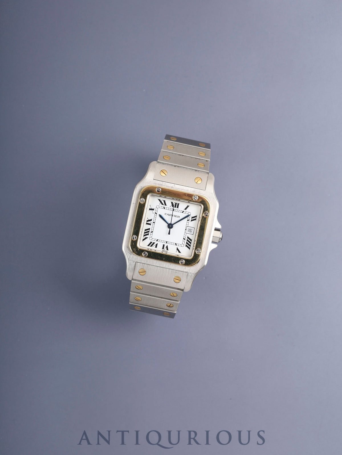 Cartier Santos Carrée LM 2961 Automatic Cal.2761 SS/YG SS/YG White Roman Dial (SWISS marking) Overhauled