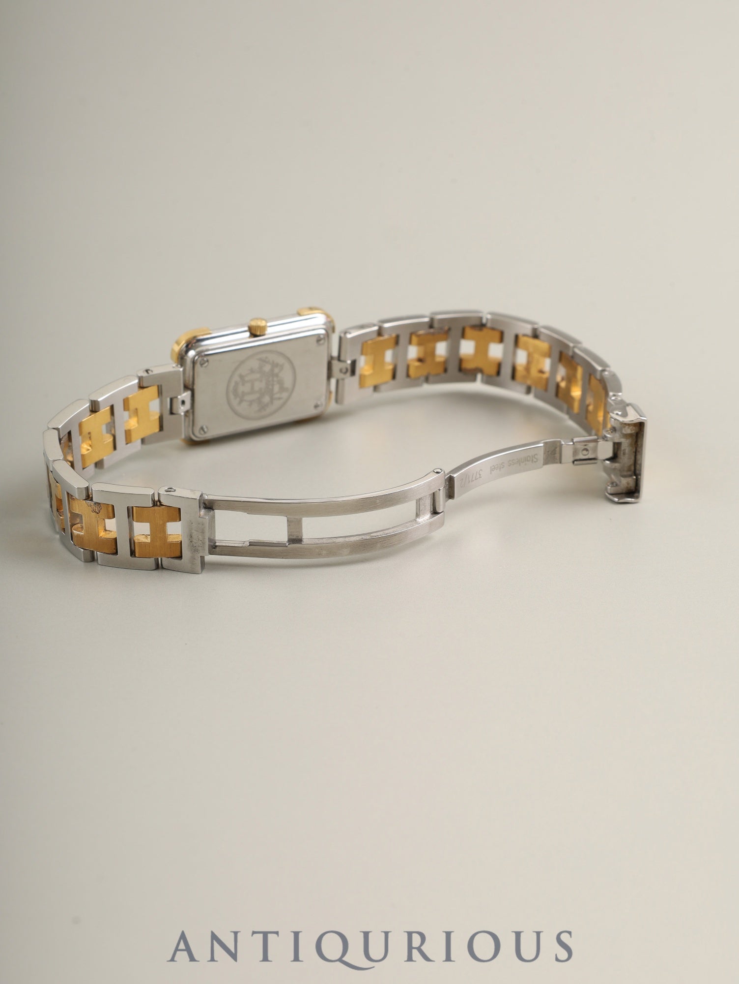 エルメス クロアジュール CR1.240 クォーツ Cal.976.001 SS/GP SS/GP ホワイト文字盤 オーバーホール済み