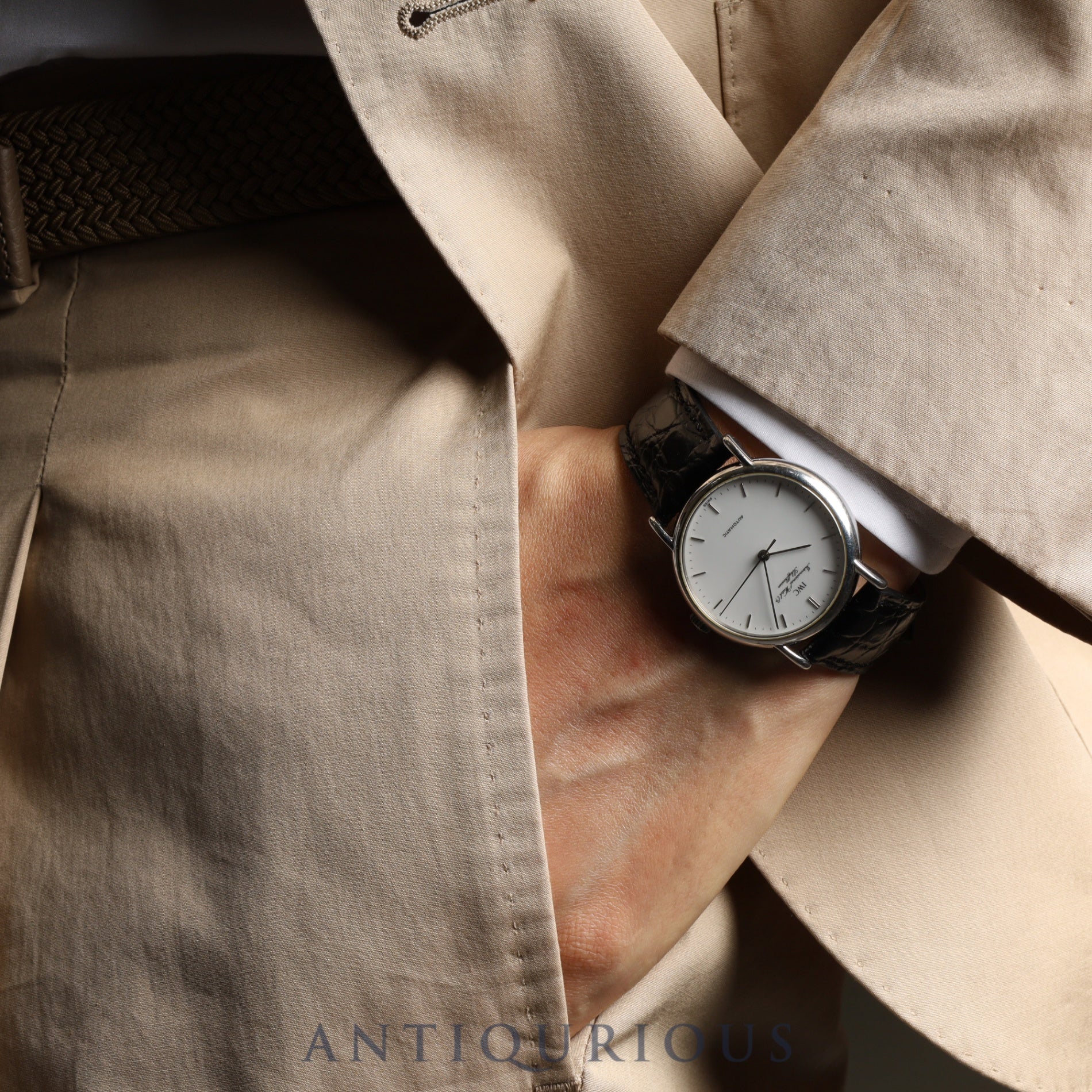 IWC Portofino IW351403 Automatic Cal.37521 SS Leather Genuine Buckle (SS) White Dial Overhauled IWC