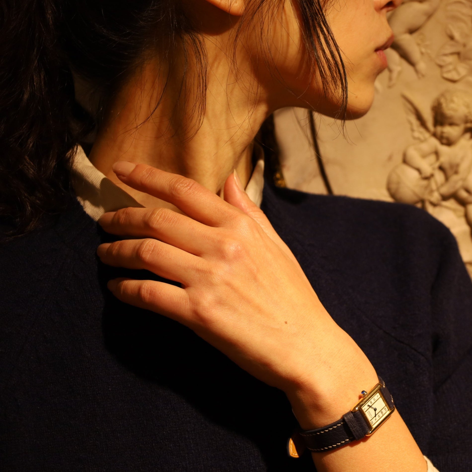 カルティエ マストタンク SM QZ ストレートローマン文字盤