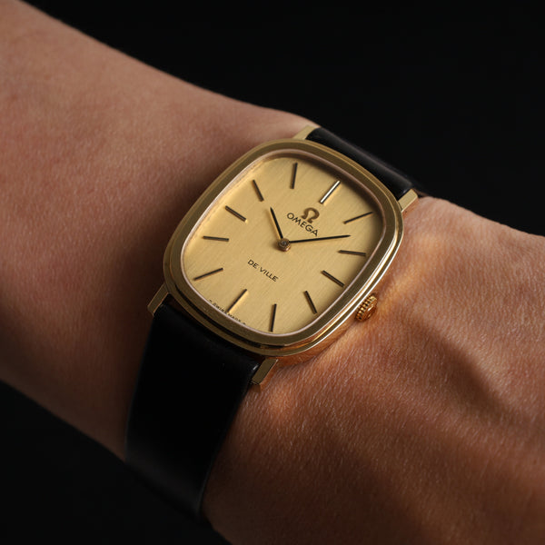 Omega De Ville 511.0472 Manual winding Cal.625 GP Genuine leather strap Genuine buckle (GP) Gold dial Case Overhauled