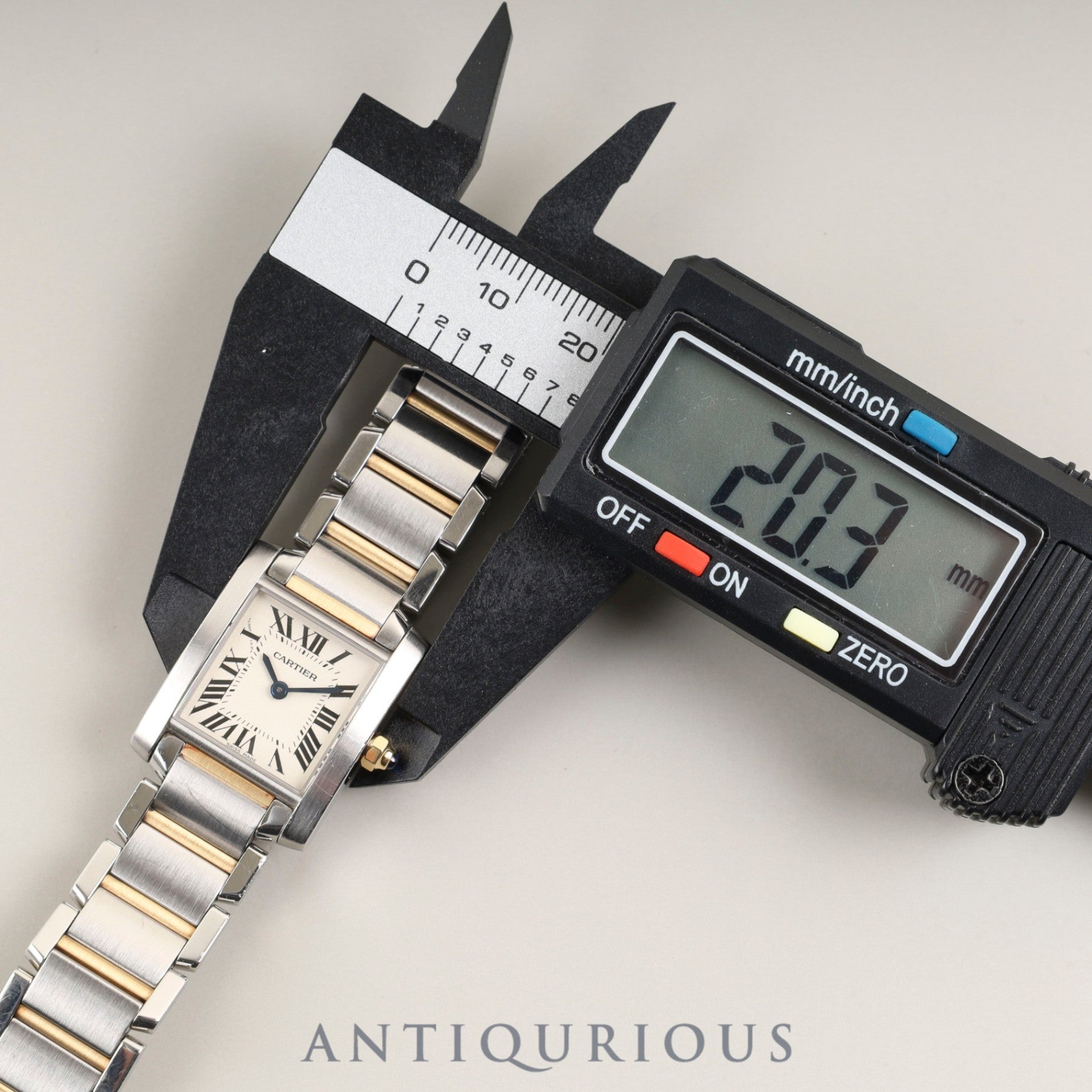 カルティエ タンクフランセーズ SM W51007Q4/3217 クォーツ Cal.057 SS/YG SS/YG アイボリーローマン文字盤 箱 保証書(2020年)オーバーホール済み