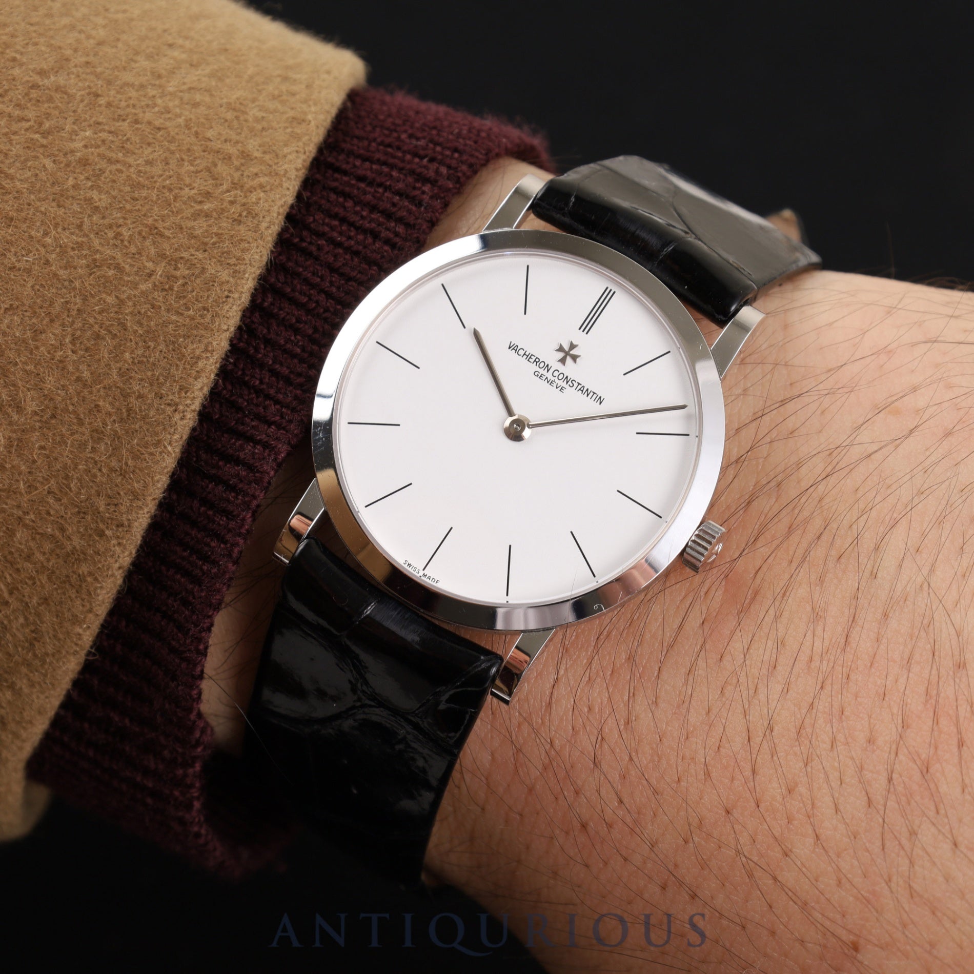 ヴァシュロン・コンスタンタン パトリモニー 33093/3 手巻き Cal.1003/2 750 純正革ベルト 純正尾錠(750) ホワイト文字盤 オーバーホール済み