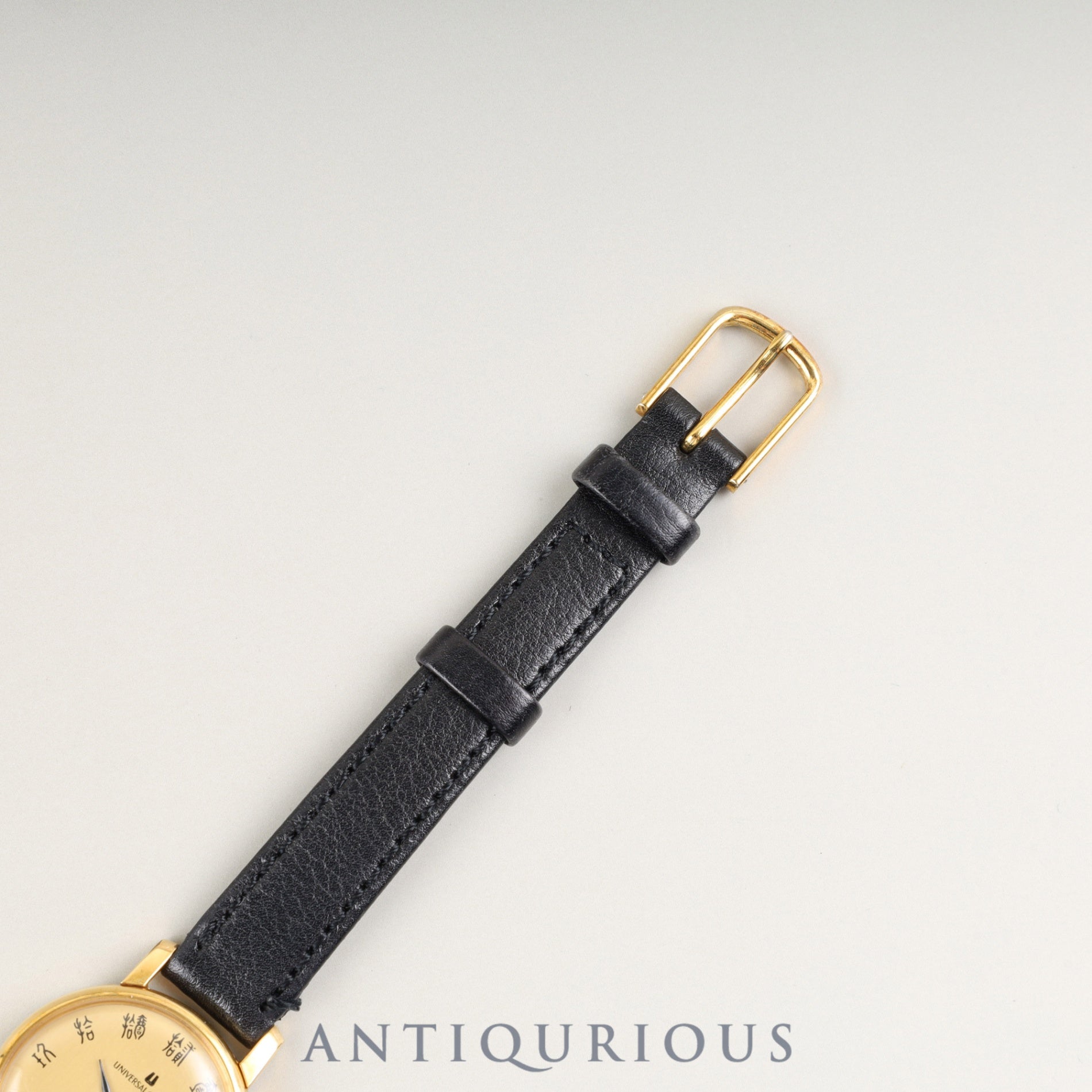 ユニバーサル・ジュネーブ ラウンド 542605 手巻き GP 革 社外尾錠(GP)シャンパン文字盤 オーバーホール済み