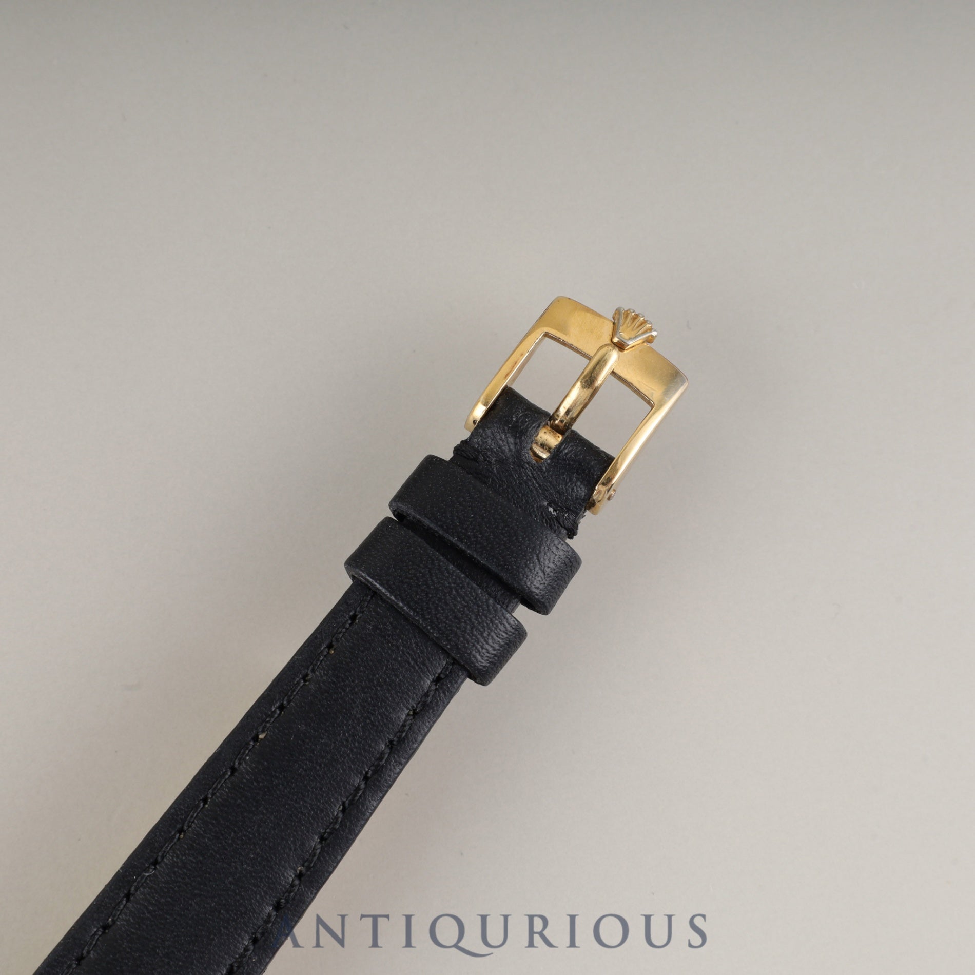 Rolex Cellini 3800 manual winding Cal. 1600 750 leather strap genuine buckle (GP) gold dial 35 series (1972) genuine leather strap overhauled