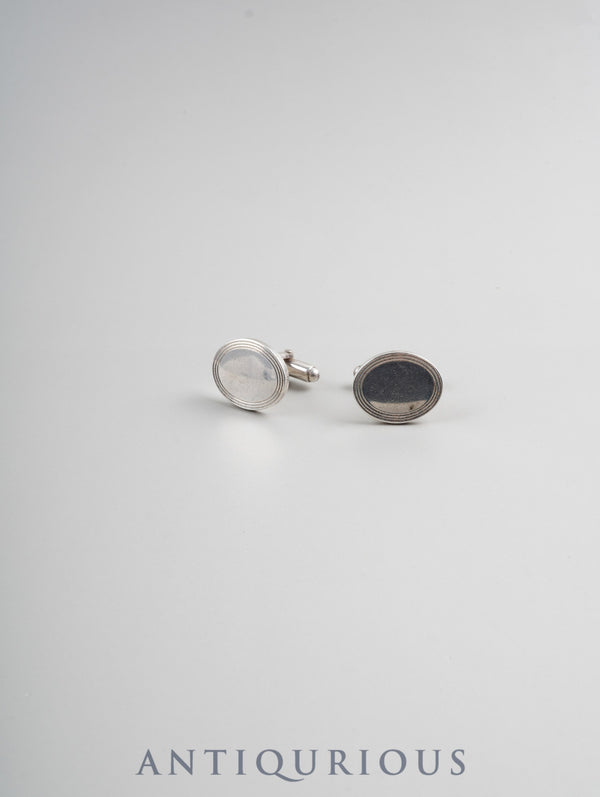 ティファニー カフリンクス オーバル スターリングシルバー