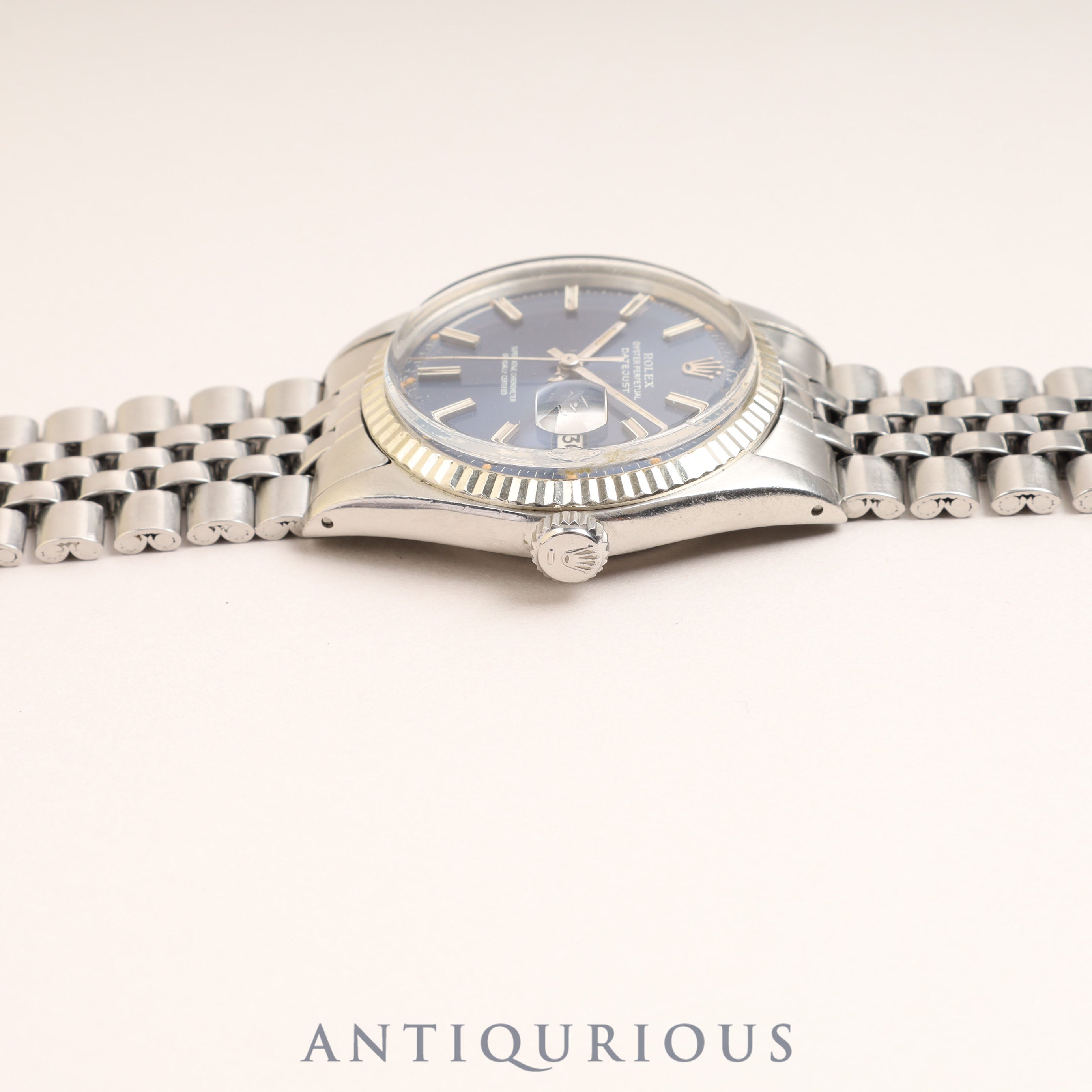 ロレックス デイトジャスト 1601 ブルー文字盤 3番 1971年