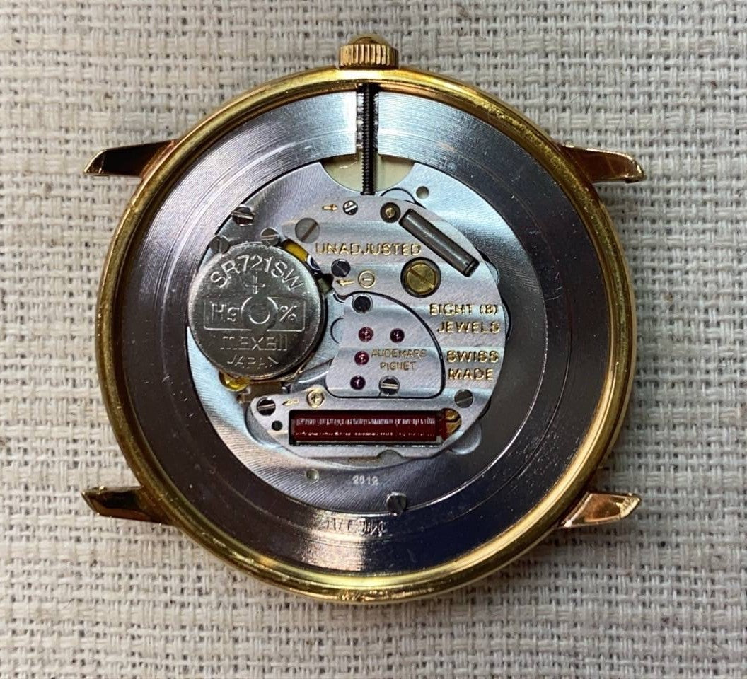 Audemars Piguet Round YG CASE Quartz Cal.2612 Ivory Dial 31.0mm