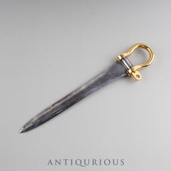 エルメス ペーパーナイフ メタル シルバー×ゴールド