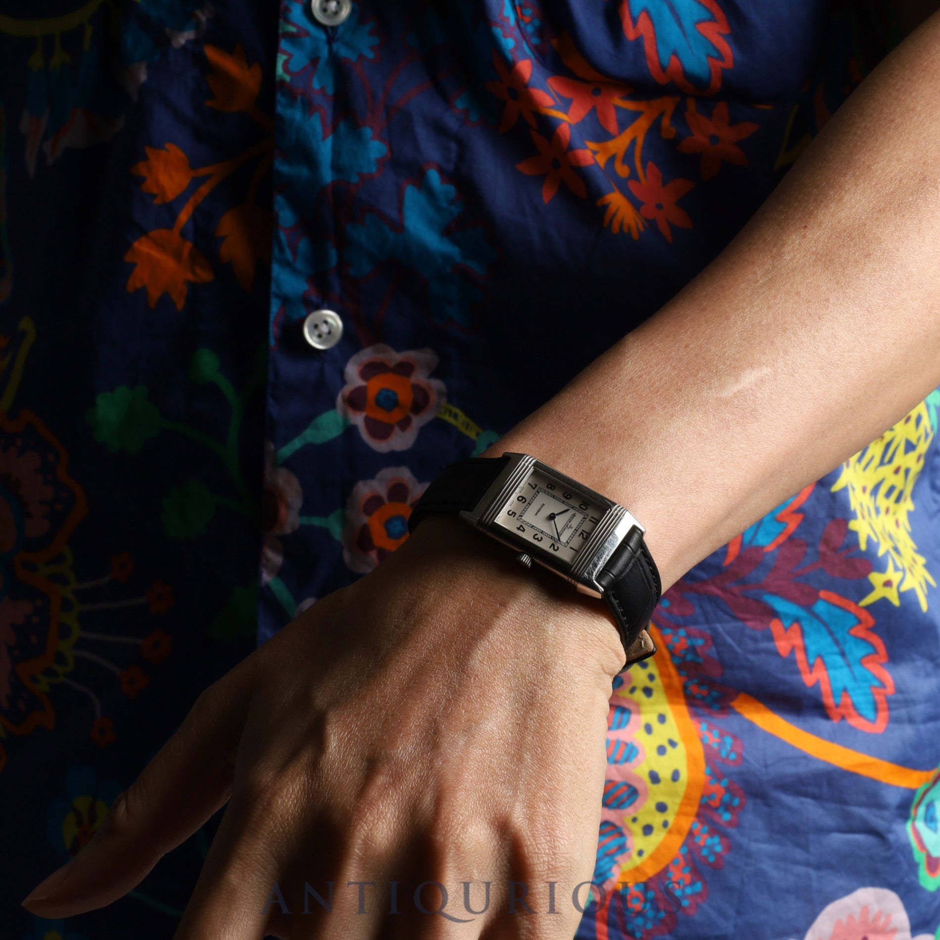 ジャガー・ルクルト レベルソ クラシック Q2508412 / 252.8.86 SS 手巻き Cal.846/1 SS 革 純正バックル(SS) シルバーアラビア文字盤(裏彫りあり)冊子 保証書(2011年) オーバーホール済み