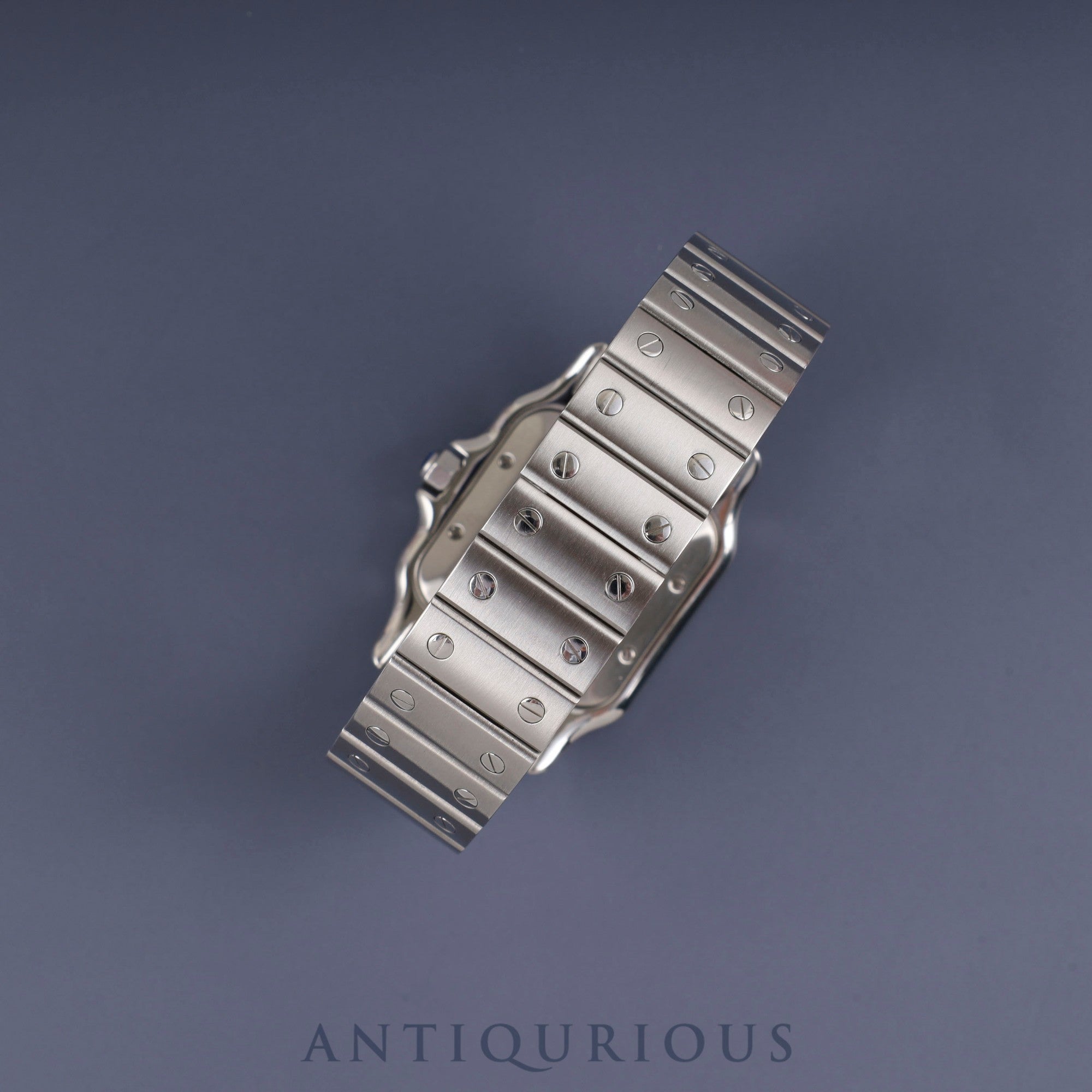 Cartier Santos Galbee LM 2319 Automatic Caliber - Stainless Steel Silver Guilloche Dial 29 x 40mm Box Booklet Overhauled