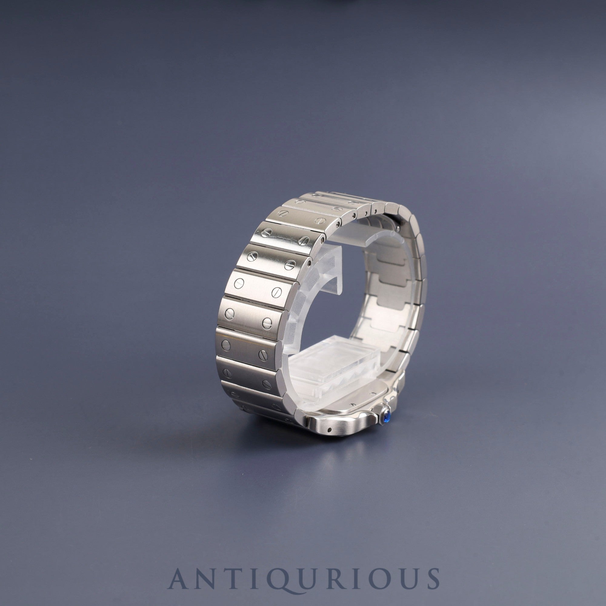 カルティエ サントス ガルベ LM W20060D6 / 1564 クォーツ Cal.687 SS SS ホワイトローマン文字盤 修理証明書(2024年)オーバーホール済み カルティエブティックにてアフターサービス済み