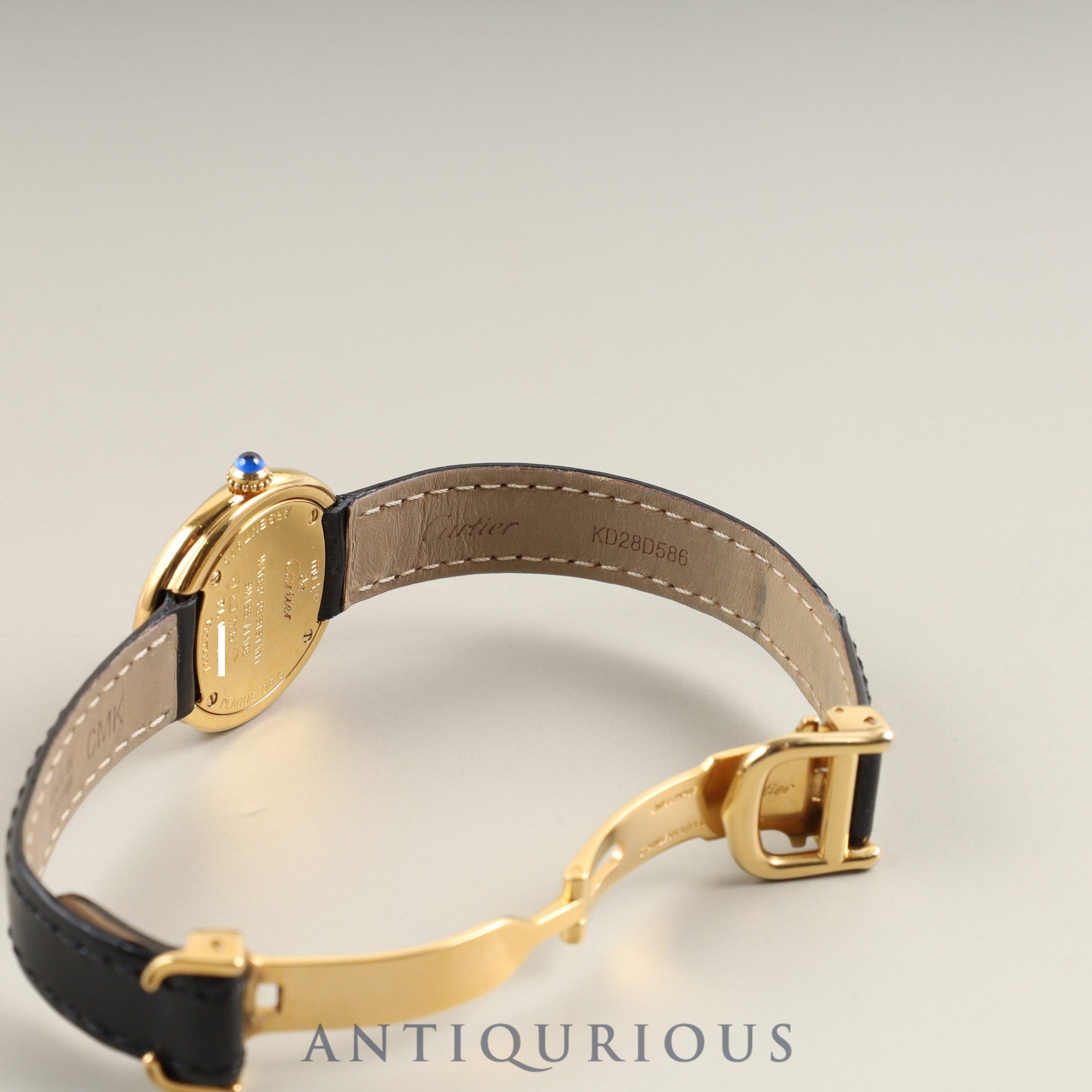 カルティエ マストトリニティ 2735 クォーツ Cal.157.06 SV925 純正革ベルト 純正Dバックル(GP) シルバーローマン文字盤 オーバーホール済み