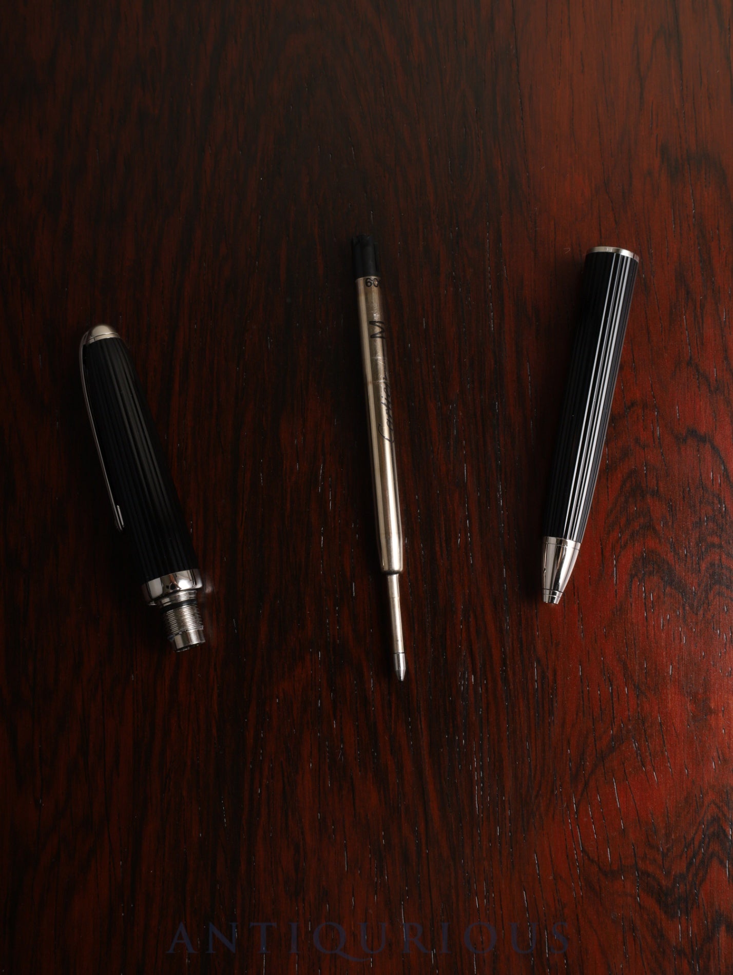 Cartier Ballpoint Pen Godron Resin Twist Box