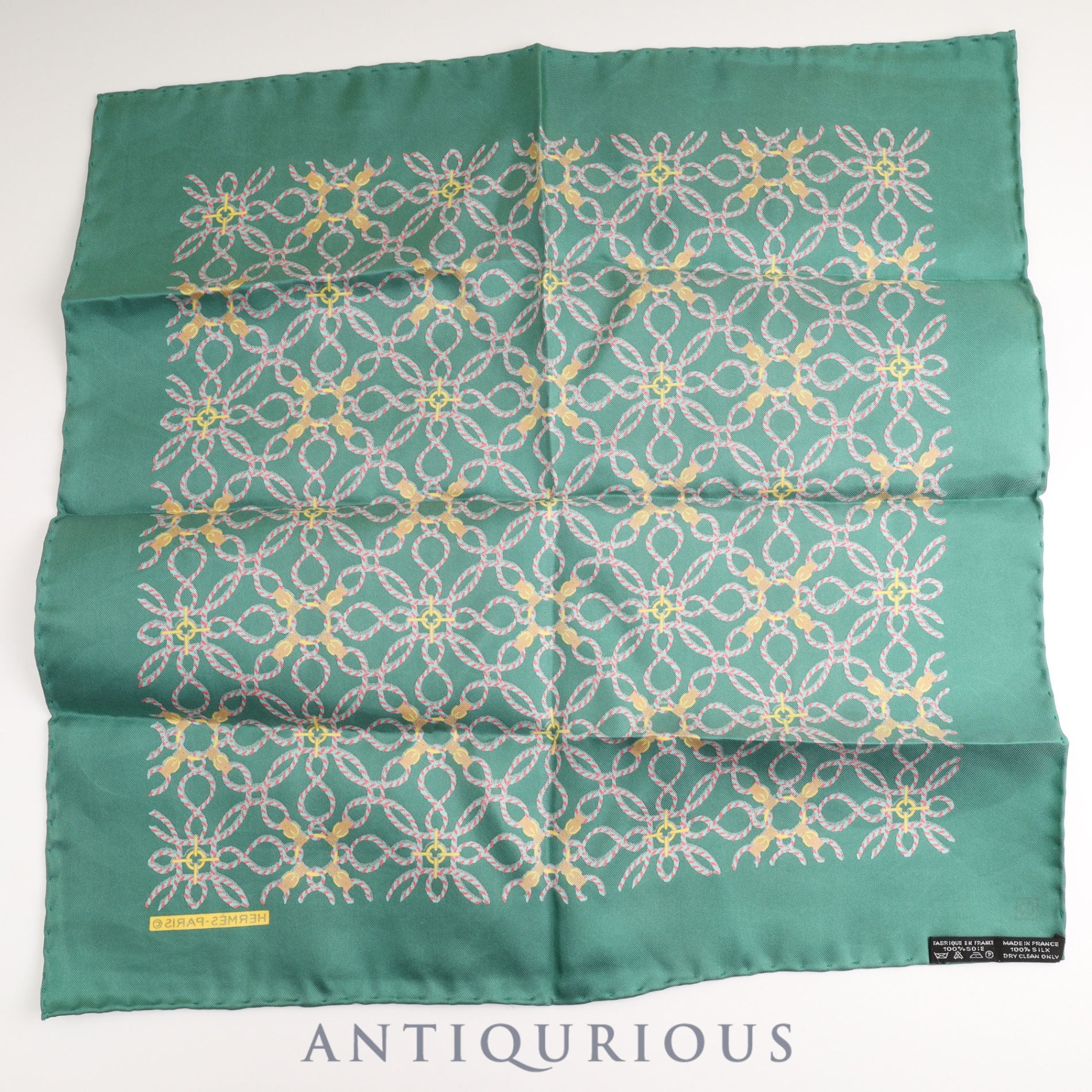 エルメス スカーフ カレ45 ベルト柄 SILK100%