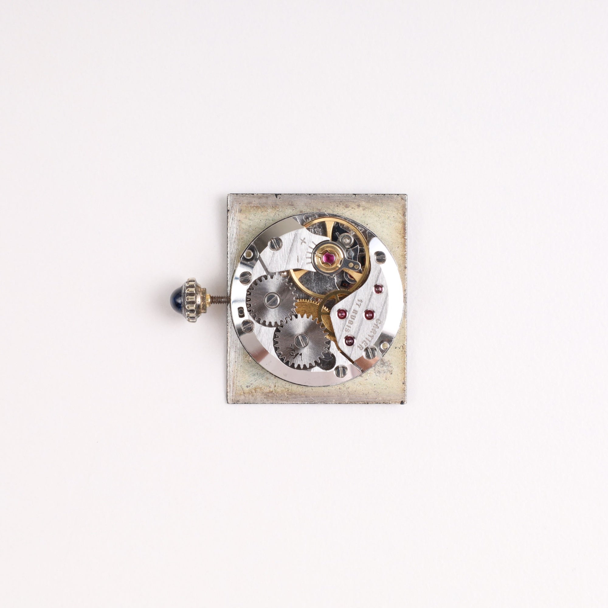 Cartier Must Tank LM Manual Winding Cal.78-1 925 Leather Black Roman Dial Overhauled Newly Finished