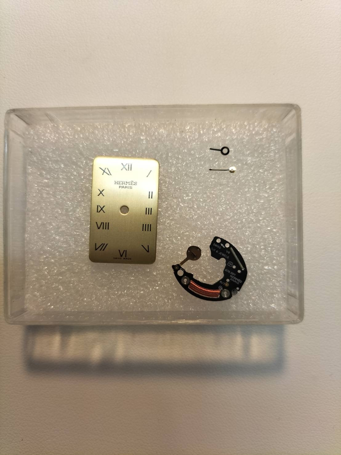 Hermes Cloajour CR1.240 Quartz Cal.976.001 SS/GP SS/GP Champagne Dial Box Case Overhauled