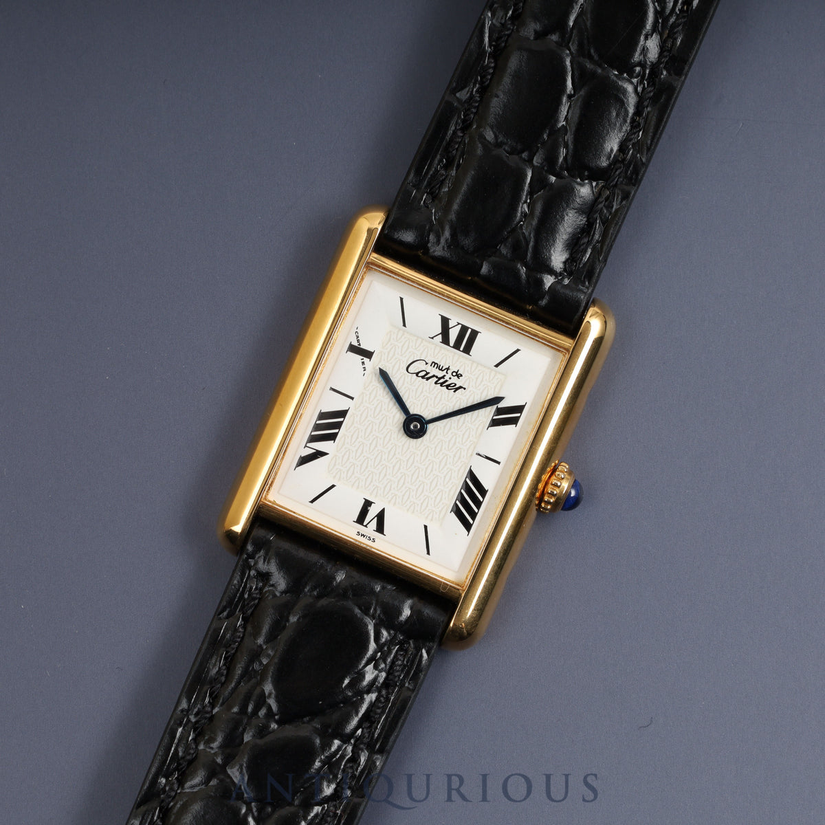 Cartier Must Tank LM QZ White Roman & 2C Dial