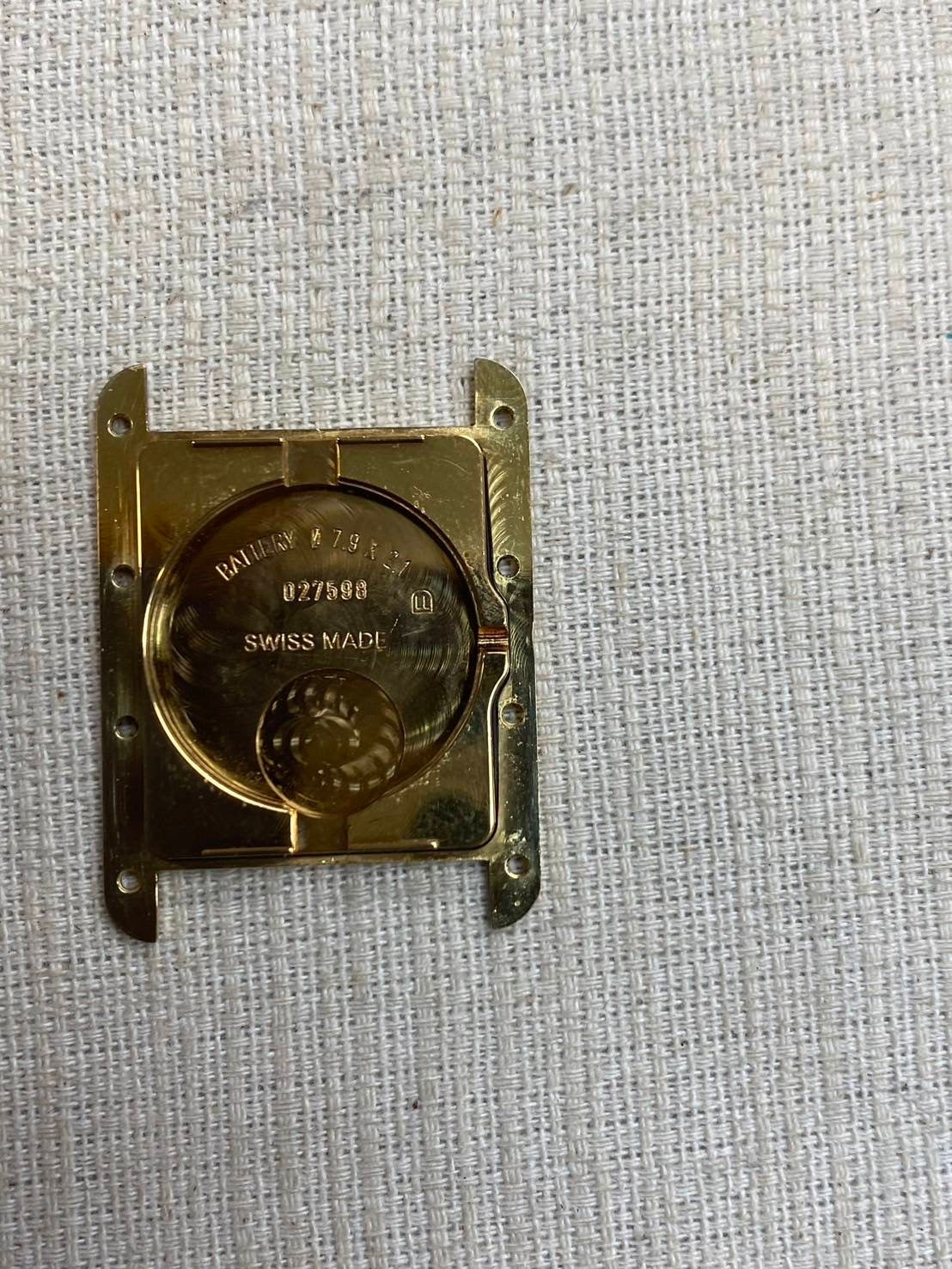 Cartier Must Tank GM (XL) Date W1013754 / 2413 Quartz Cal.687 SV925 Leather Genuine Buckle (GP) Roman CC Dial Box Instruction Manual