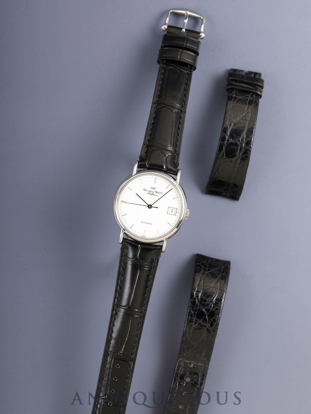 IWC ポートフィノ IW351320 自動巻き Cal.C.37521 SS 革 純正ピンバックル(SS)ホワイト文字盤 純正レザーベルト付き オーバーホール済み アイダブリュシー