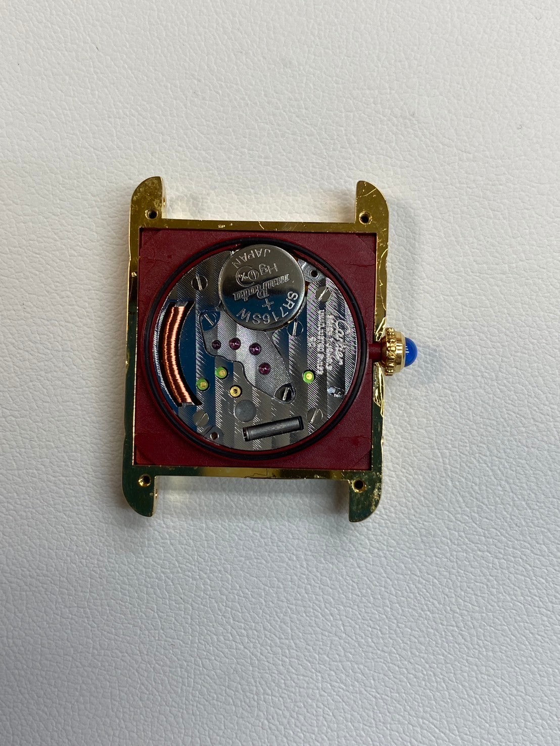 カルティエ マストタンク LM 590005 クォーツ Cal.90 SV925 純正革ベルト 純正尾錠(GP) アイボリーローマン文字盤 オーバーホール済み