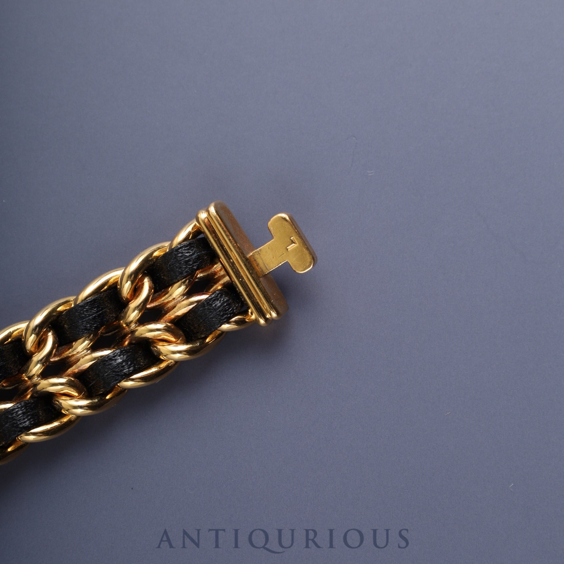 Chanel Premiere L H0001 Quartz Cal.976.001 GP GP/Leather Black Dial Overhauled