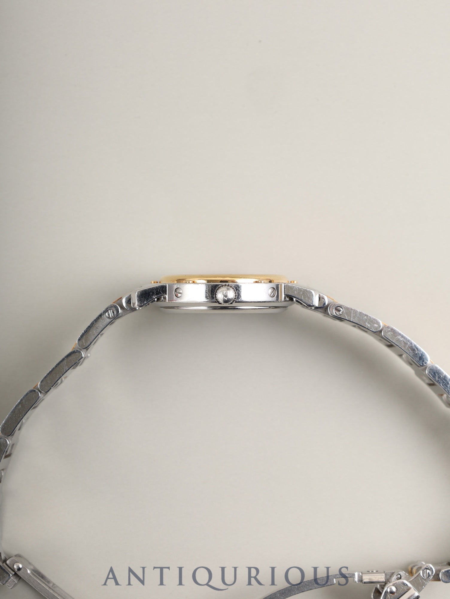 エルメス クリッパー CL4.220 クォーツ SS/GP SS/GP アイボリー文字盤 30mm 箱 冊子 保証書 ※オーバーホール済み