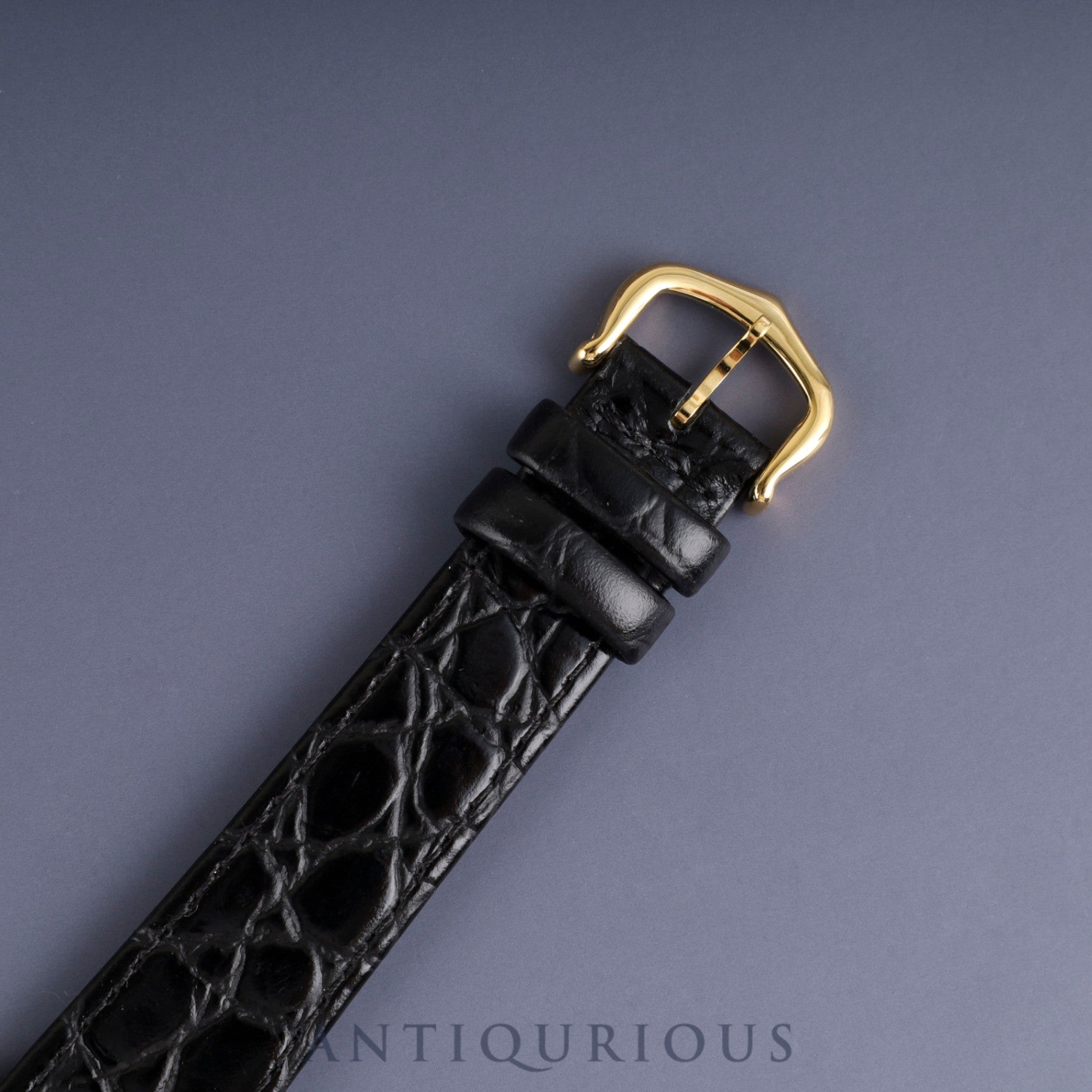 Cartier Must Tank LM Manual winding Cal.78-1 SV925 Leather Genuine buckle (GP) Black Roman dial Overhauled