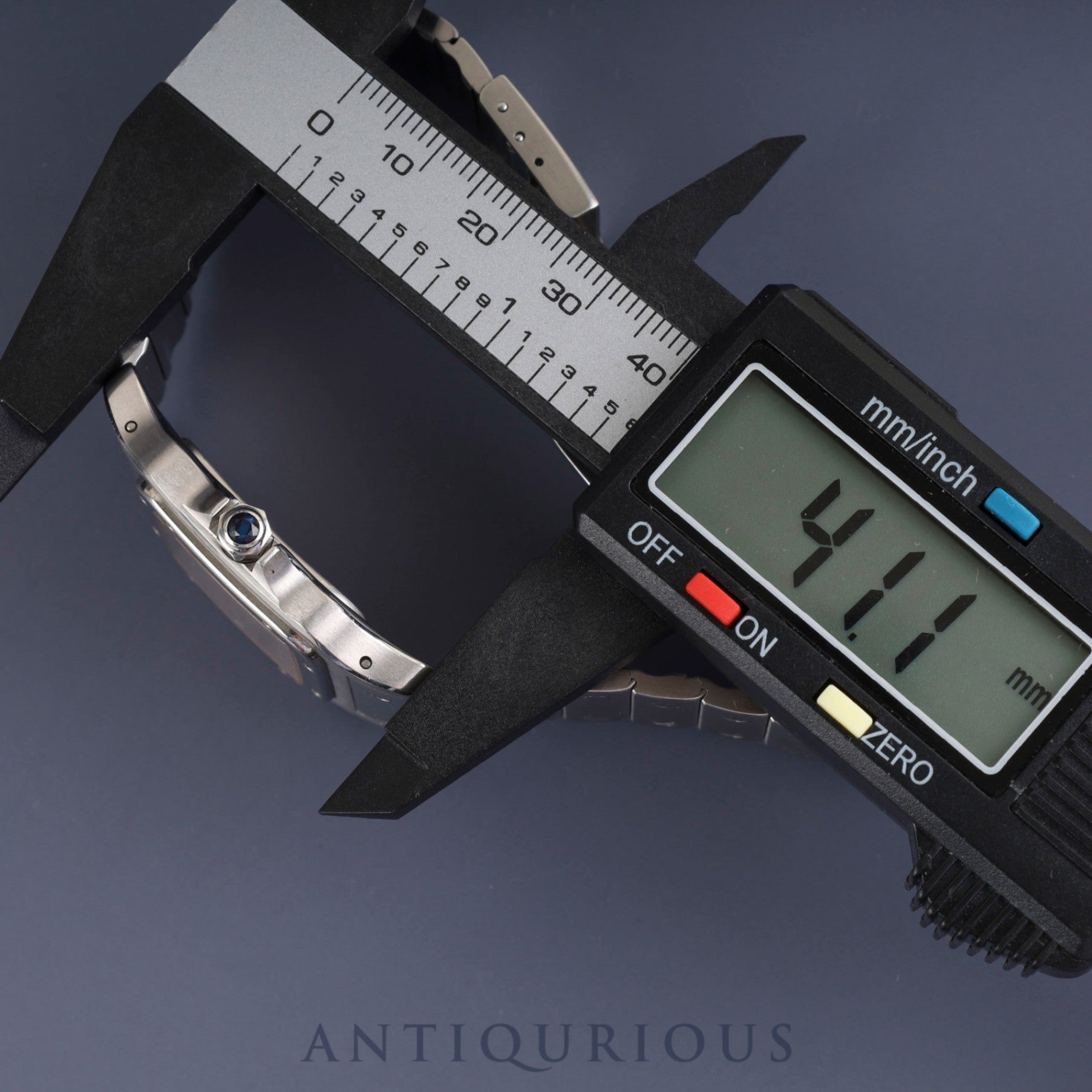 カルティエ サントス ガルベ LM W20018D6 / 987901 クォーツ Cal.87 SS SS ホワイトローマン文字盤 オーバーホール済み