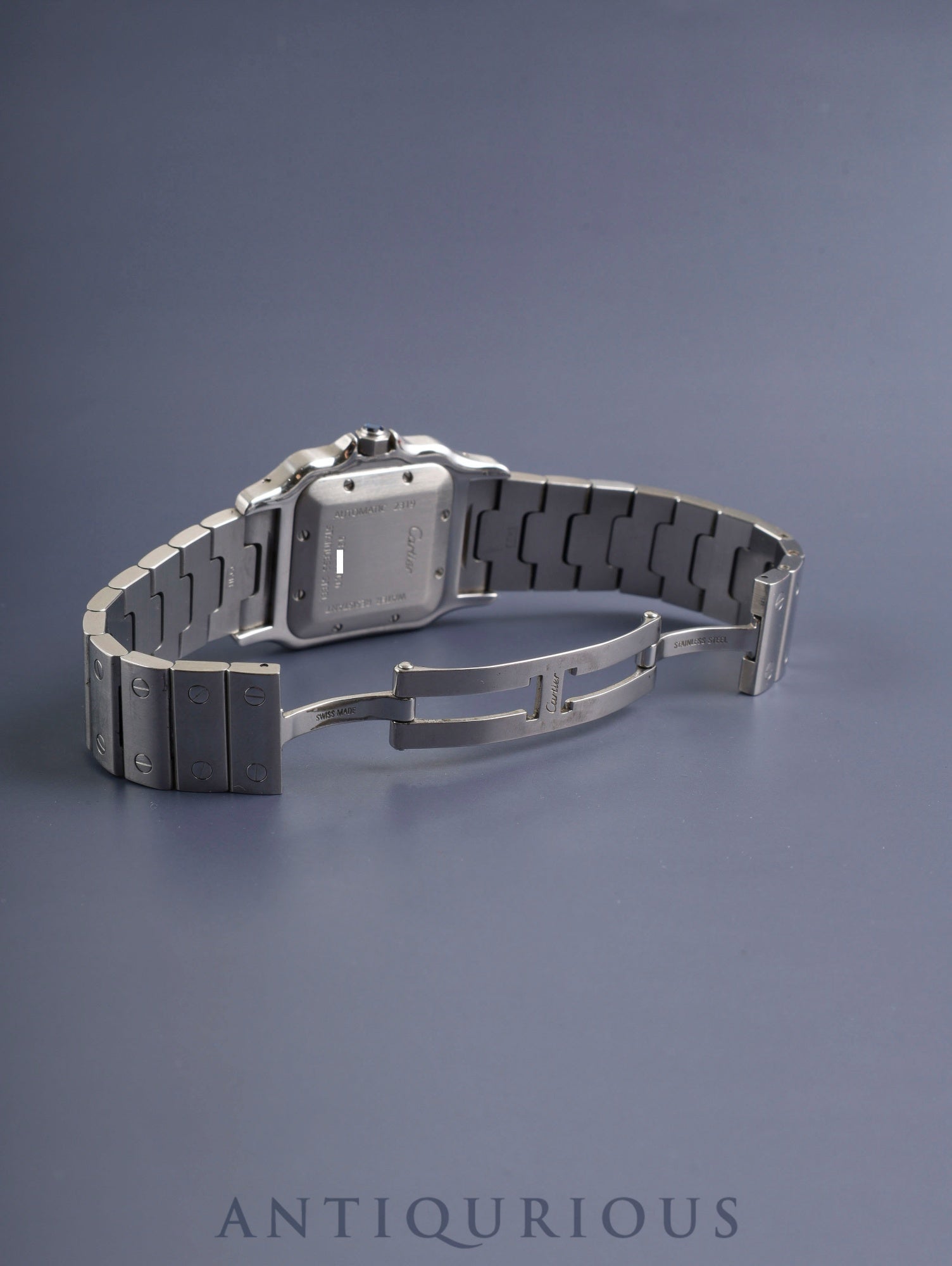 カルティエ サントス ガルベ LM W20055D6 / 2319 自動巻き Cal.C120 SS SS シルバーギョーシェローマン文字盤 オーバーホール済み