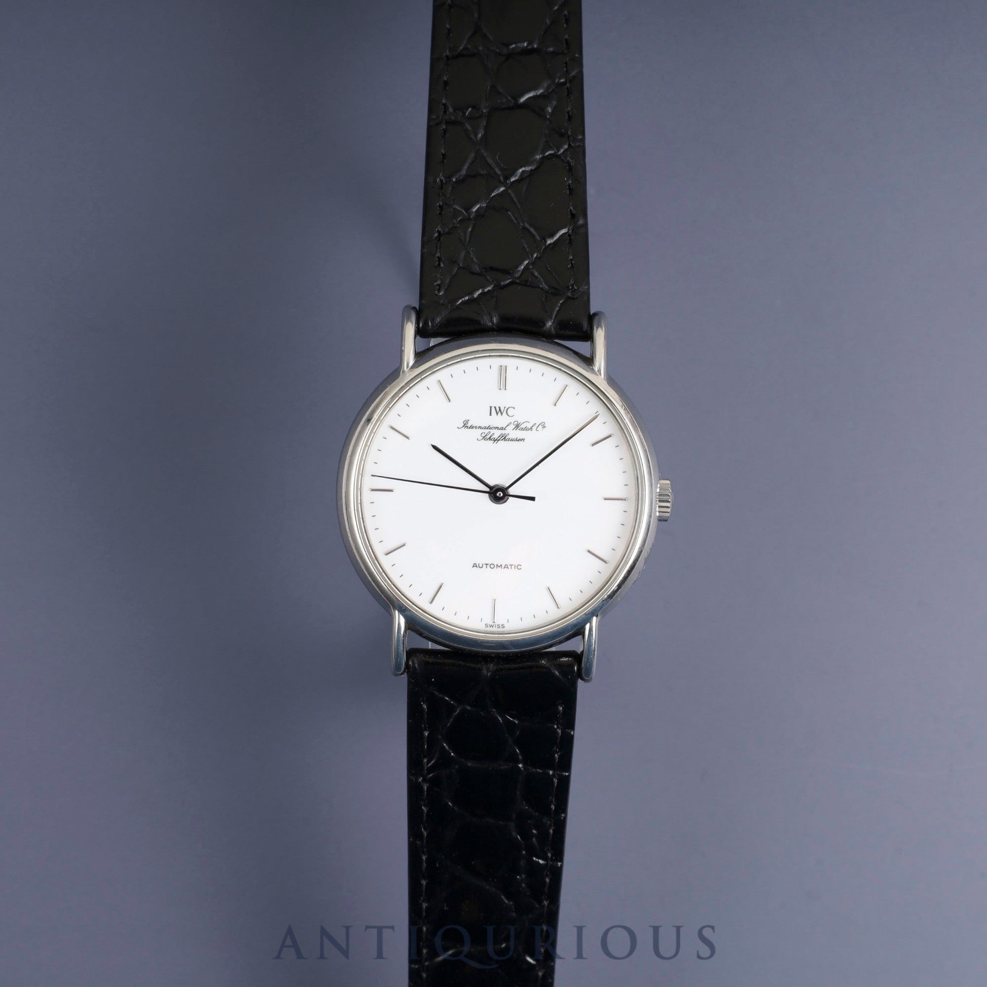 IWC Portofino IW351403 Automatic Caliber - Stainless Steel Leather Strap with Genuine Stainless Steel Buckle, White Dial, Overhauled